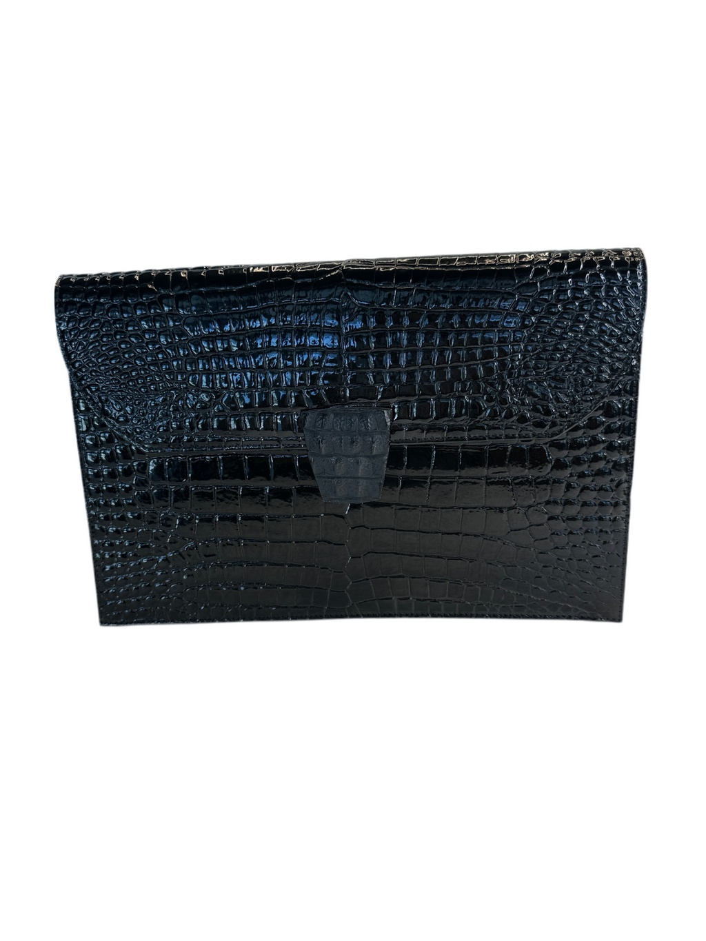 Vintage Yves Saint Laurent Vegan leather clutch bag