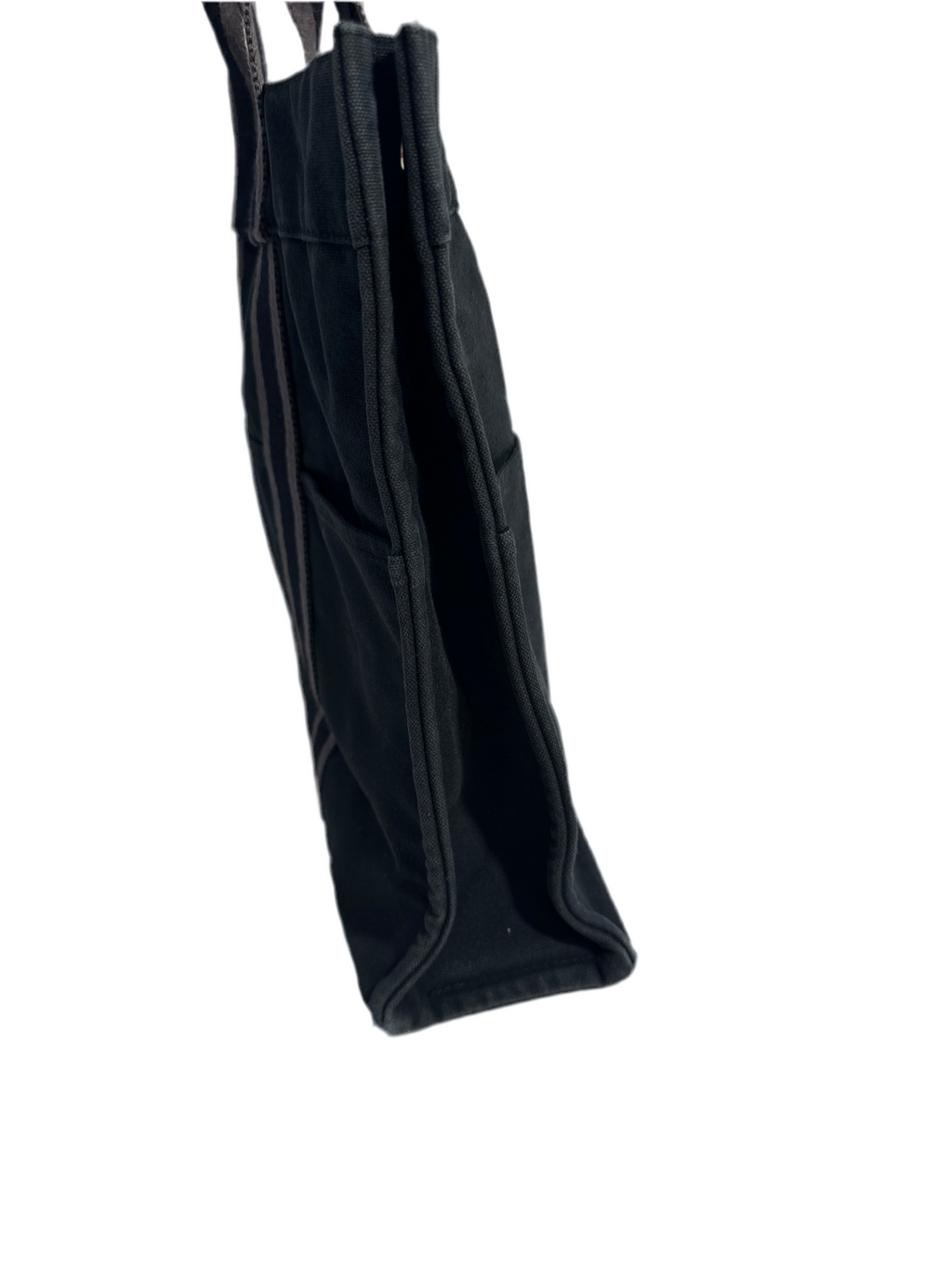 HERMES Canvas Black & Gray Tote