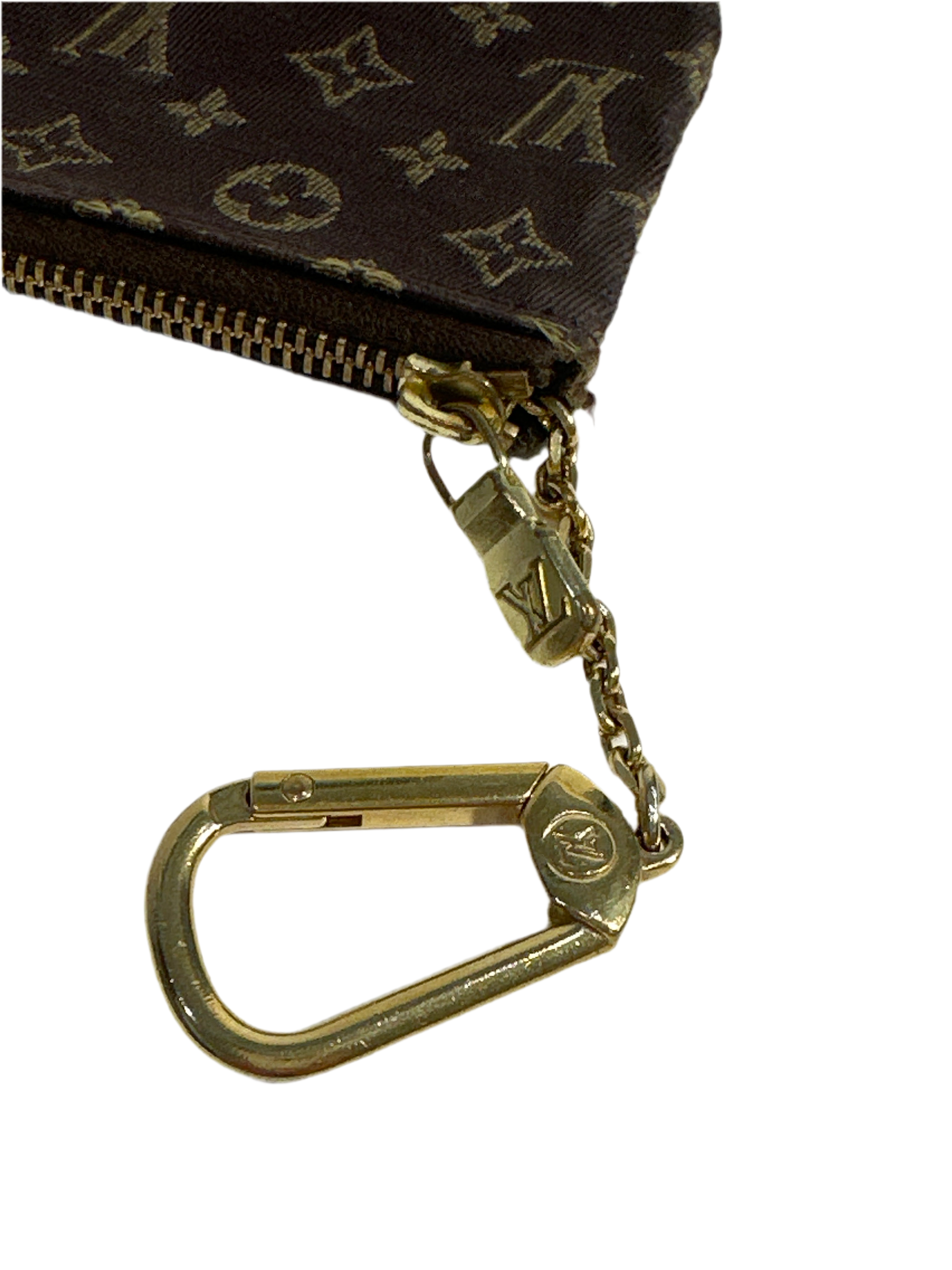 Louis Vuitton Vintage Mini Lin Monogram Key Cles Chain Pouch