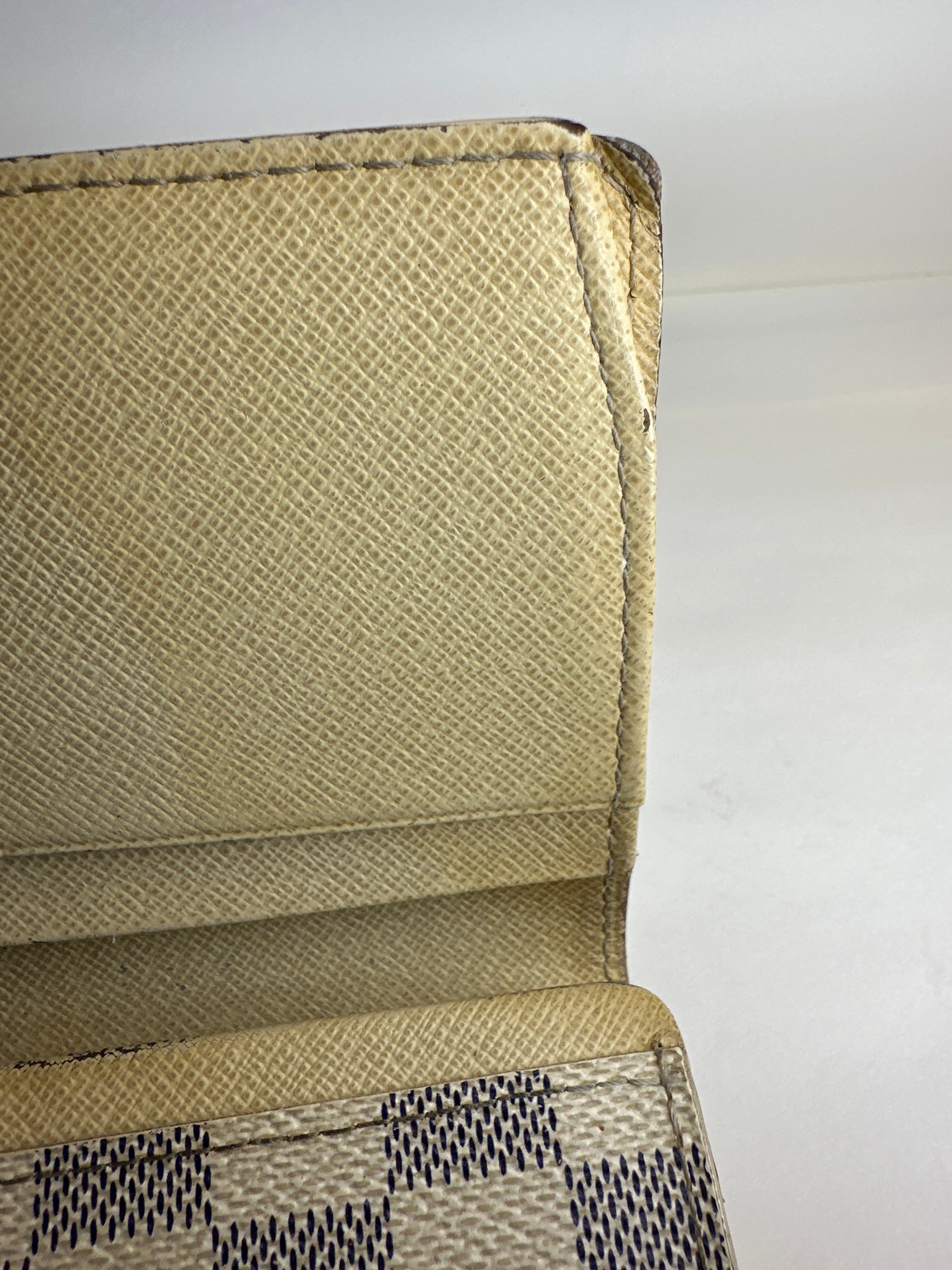 Vintage Louis Vuitton Portefeuille Tresor Damier Azur Canvas Bifold Wallet