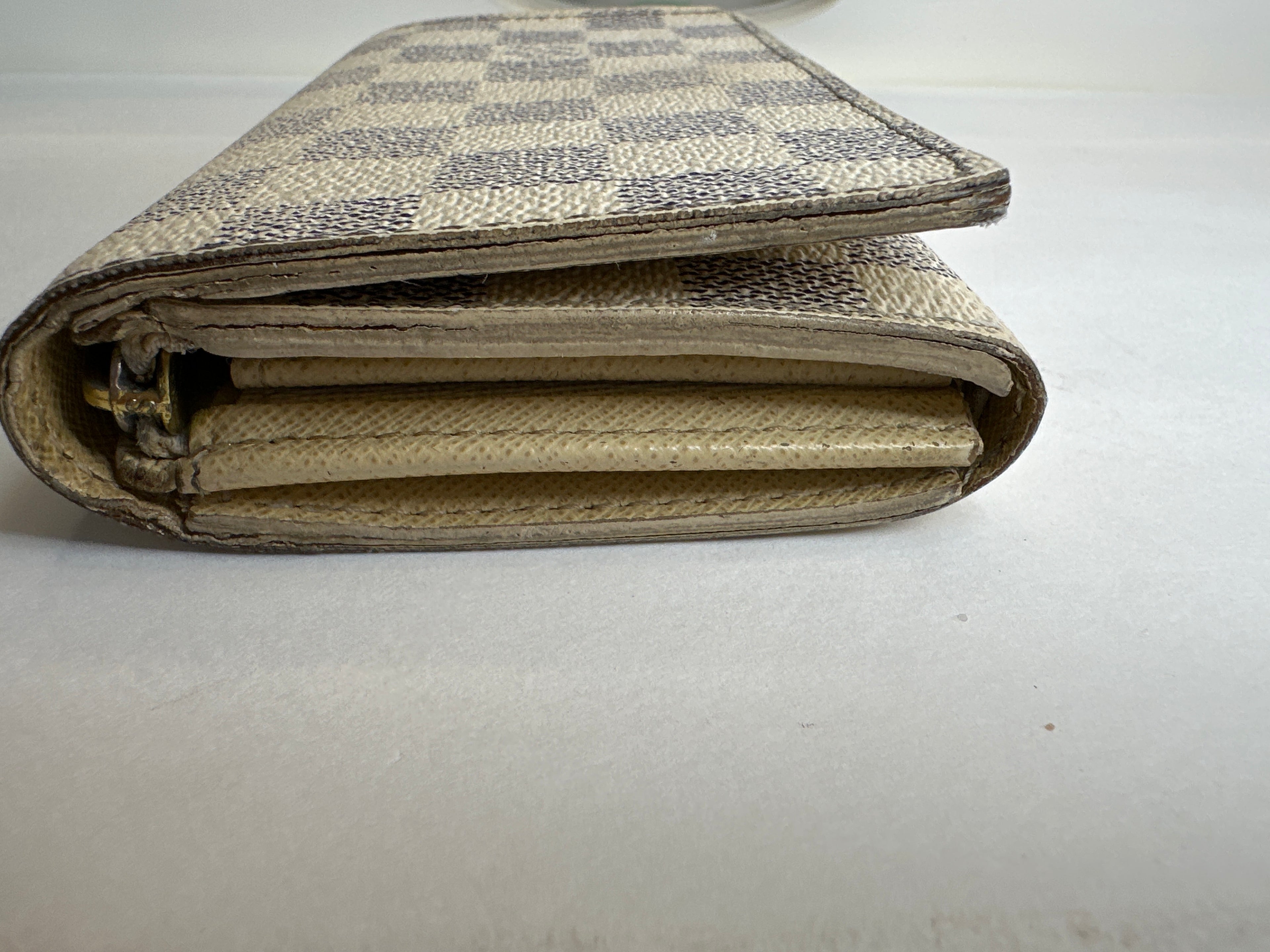 Vintage Louis Vuitton Portefeuille Tresor Damier Azur Canvas Bifold Wallet