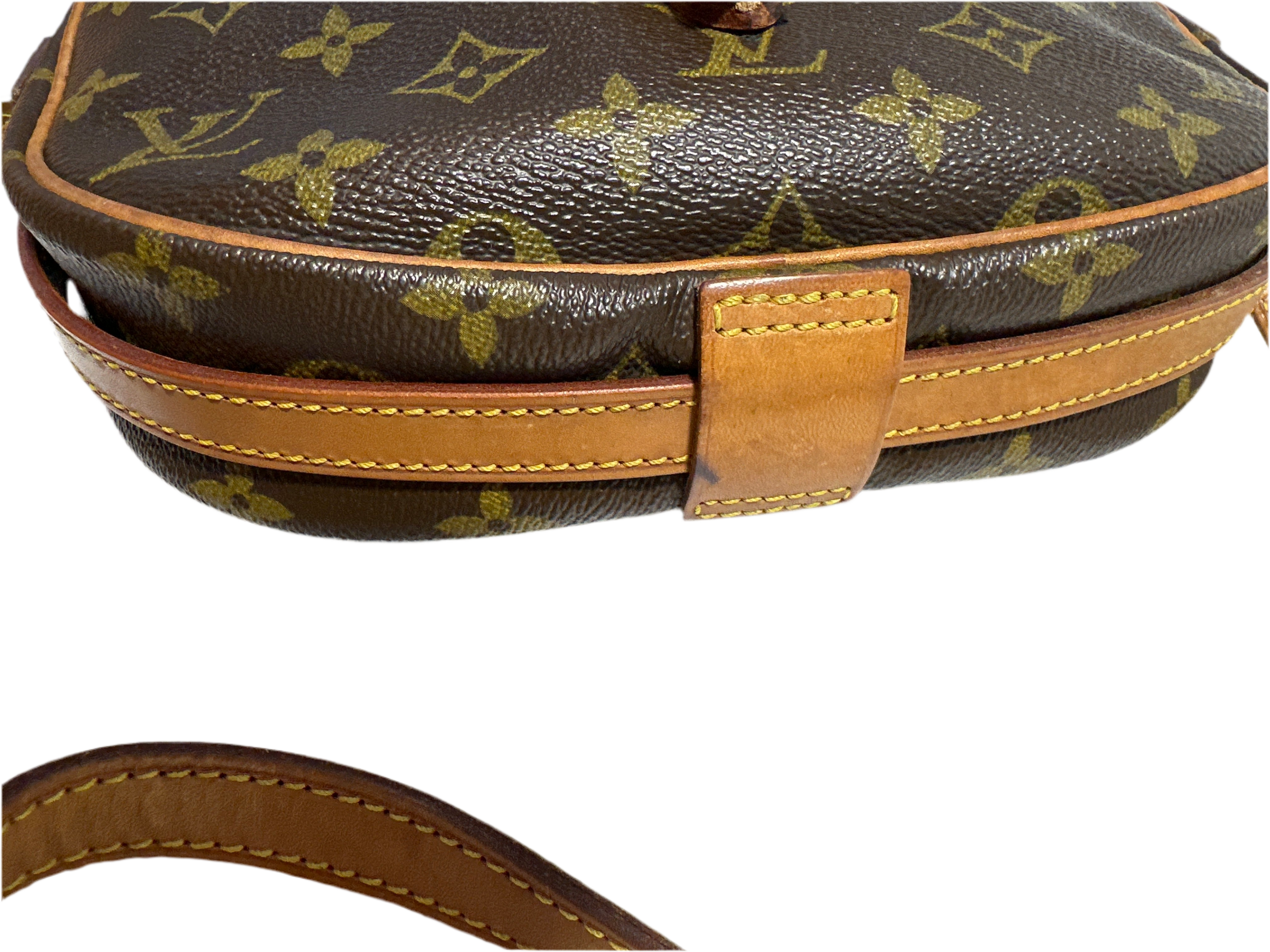 Vintage Louis Vuitton Monogram Jeune Fille Shoulder Bag Brown