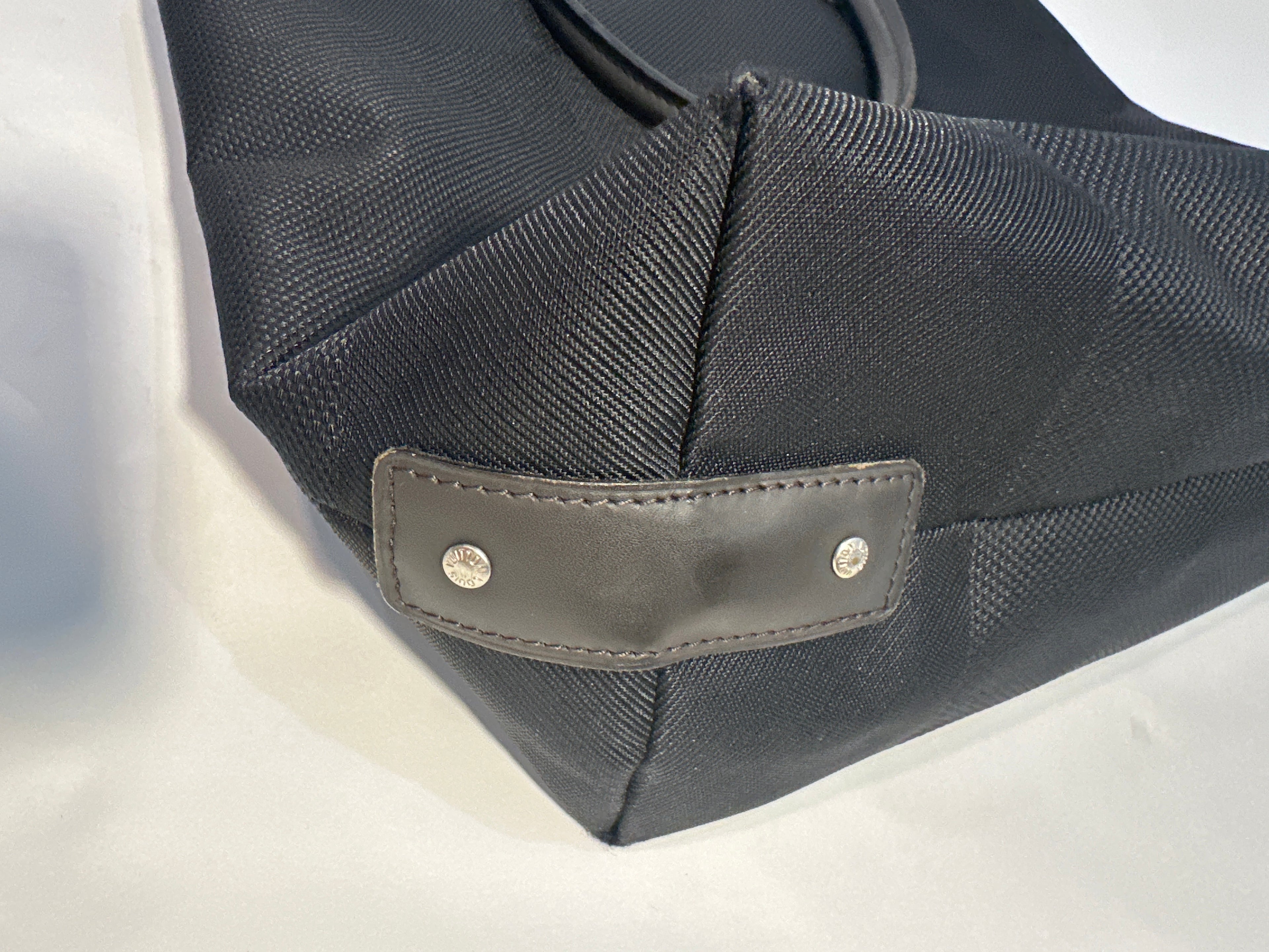 Louis Vuitton Cougar Damier Jean Tote Bag Black Brown with COA