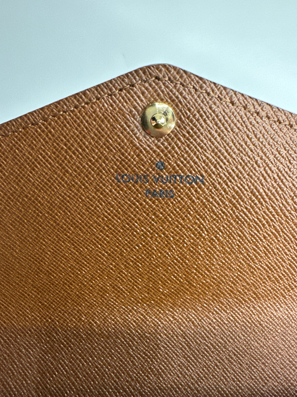 Louis Vuitton Monogram Coated Canvas Continental Sarah Wallet Brown