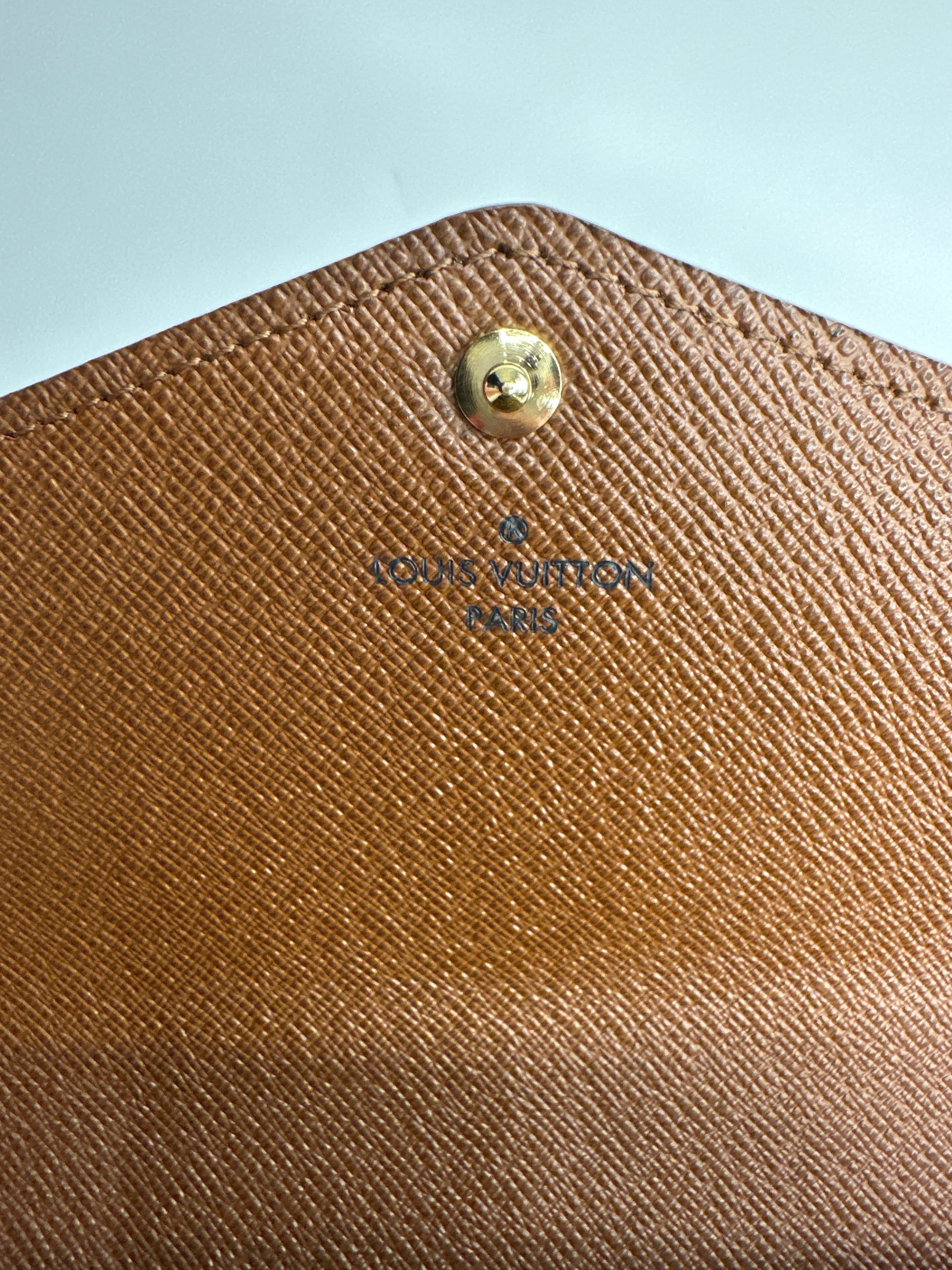 Louis Vuitton Monogram Coated Canvas Continental Sarah Wallet Brown