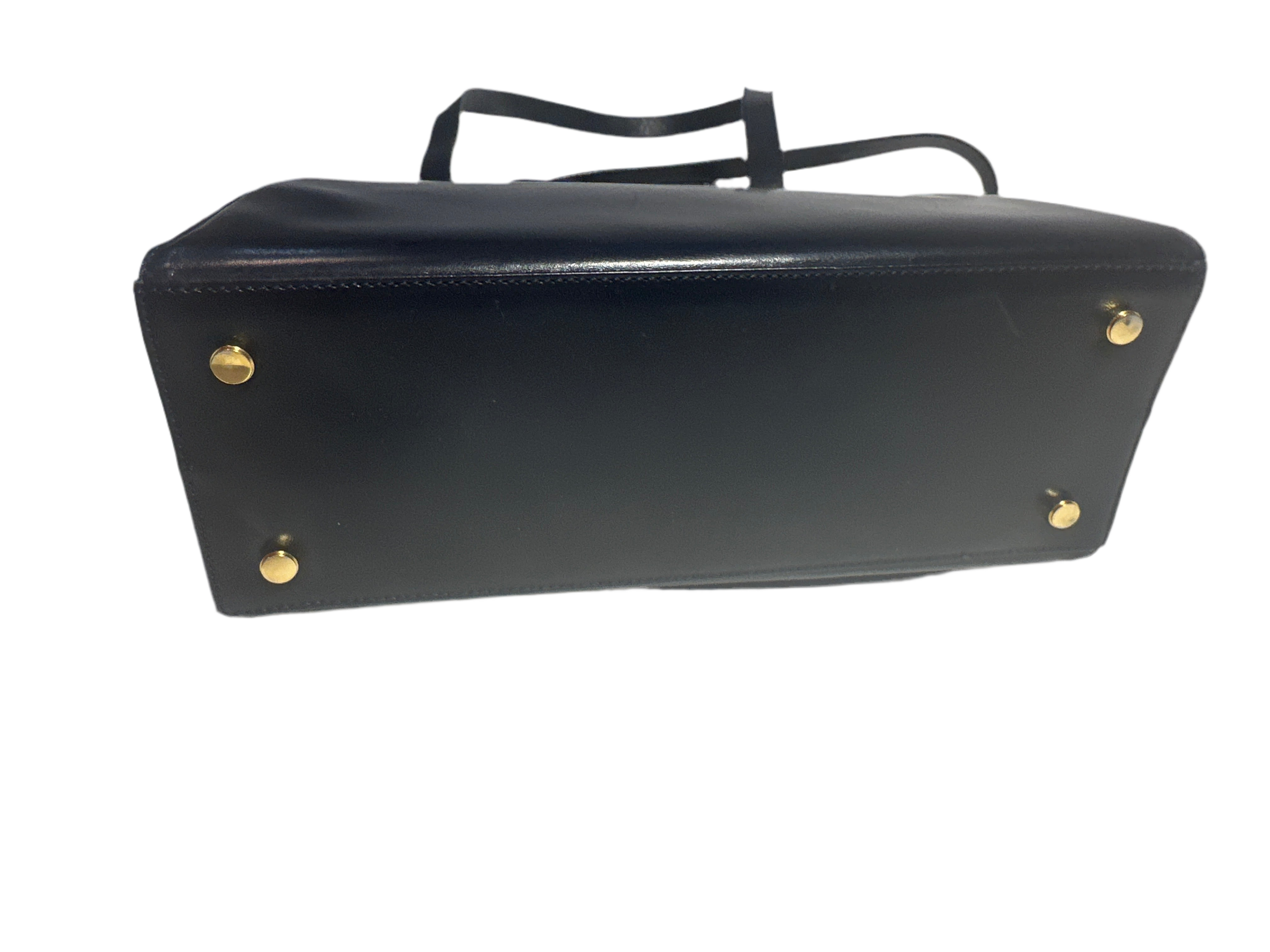 Vintage Salvatore Ferragamo Navy Blue Vala Purse