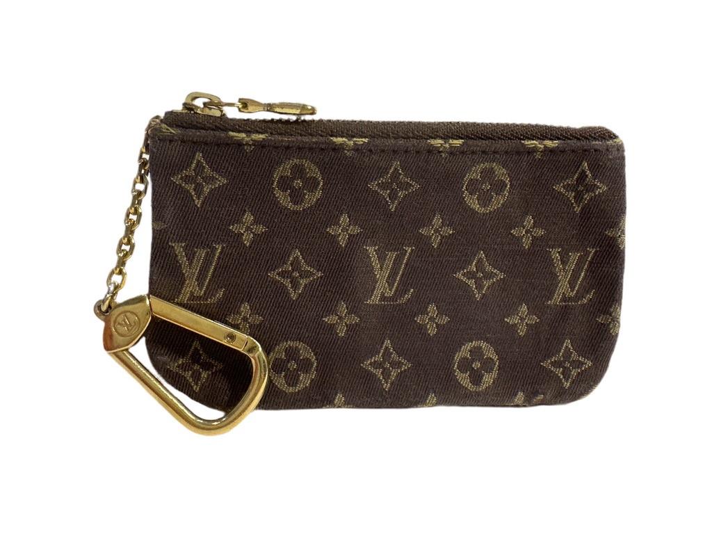 Louis Vuitton Vintage Mini Lin Monogram Key Cles Chain Pouch