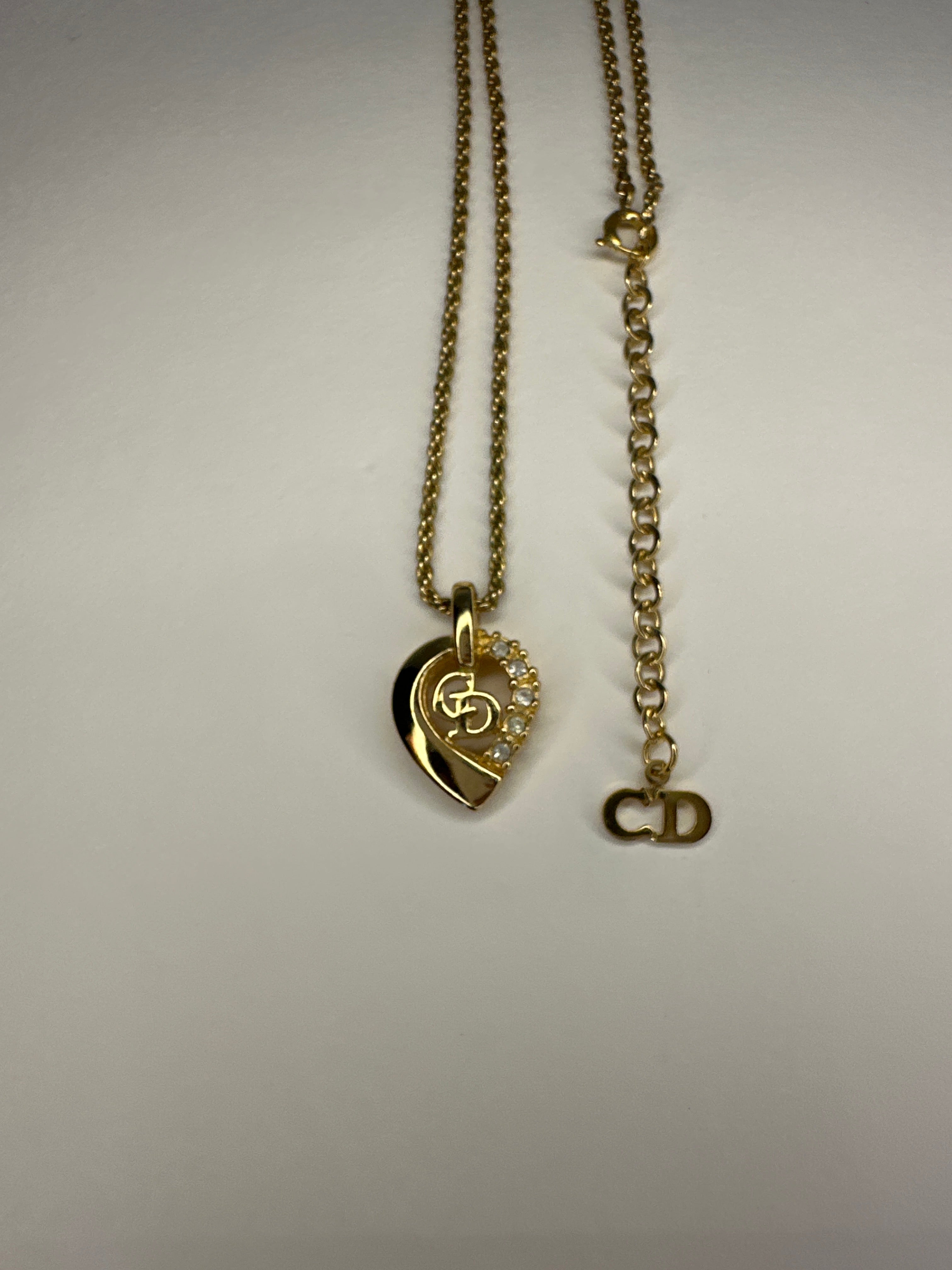 Dior Vintage Rhinestone
Gold Necklace