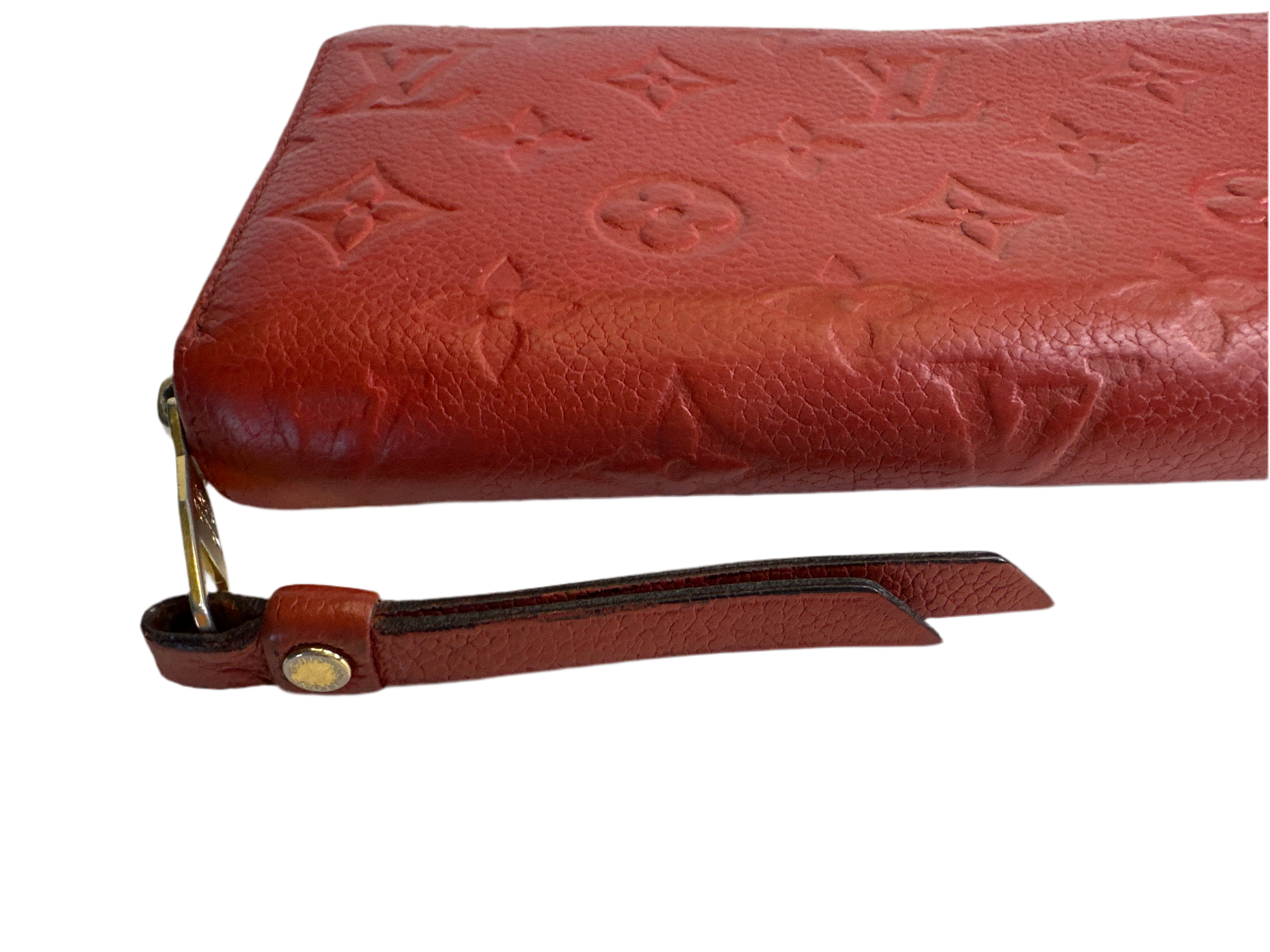 LOUIS VUITTON Empreinte Zippy Wallet Red