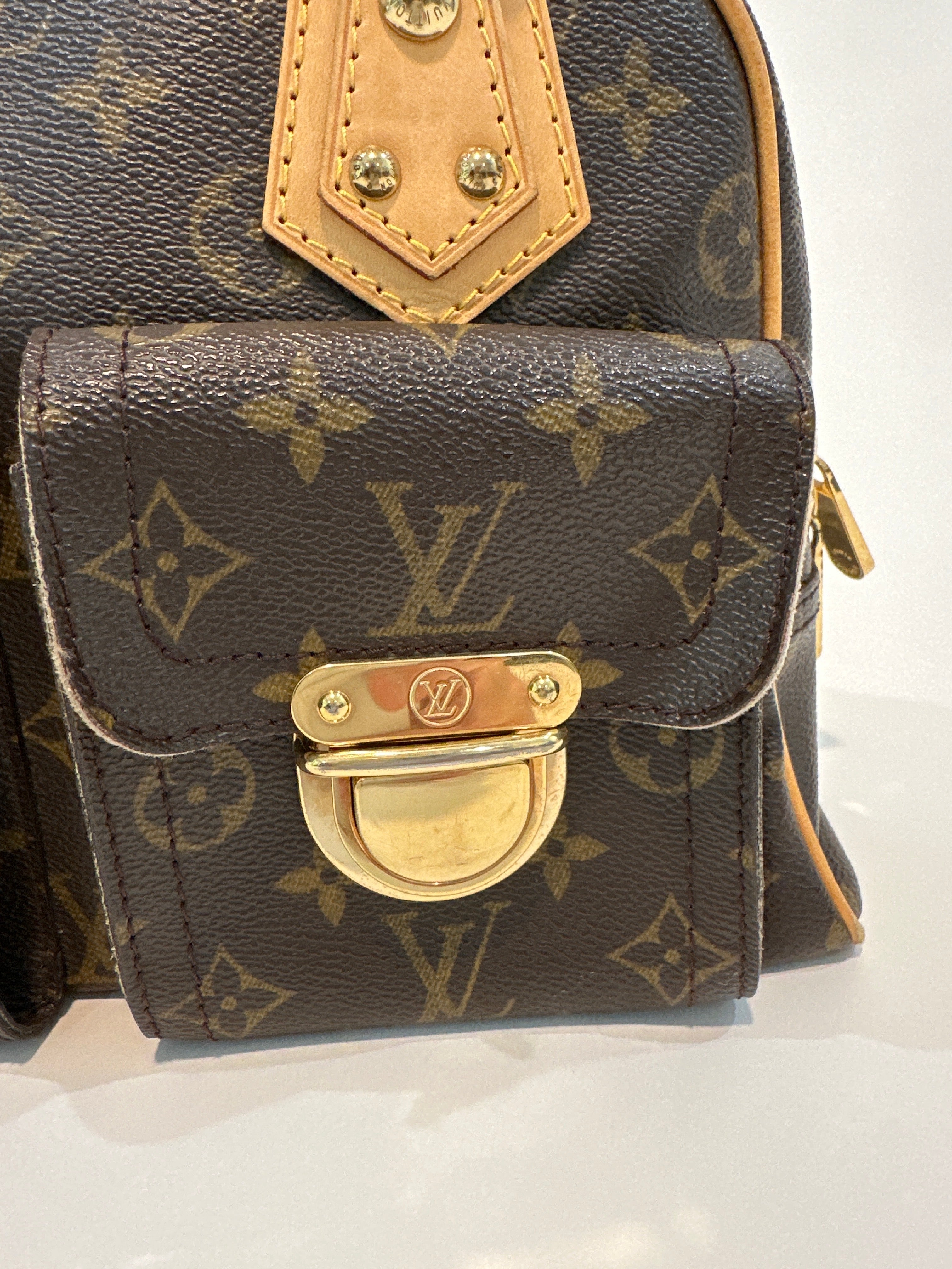 LOUIS VUITTON Monogram Canvas Manhattan PM Bag