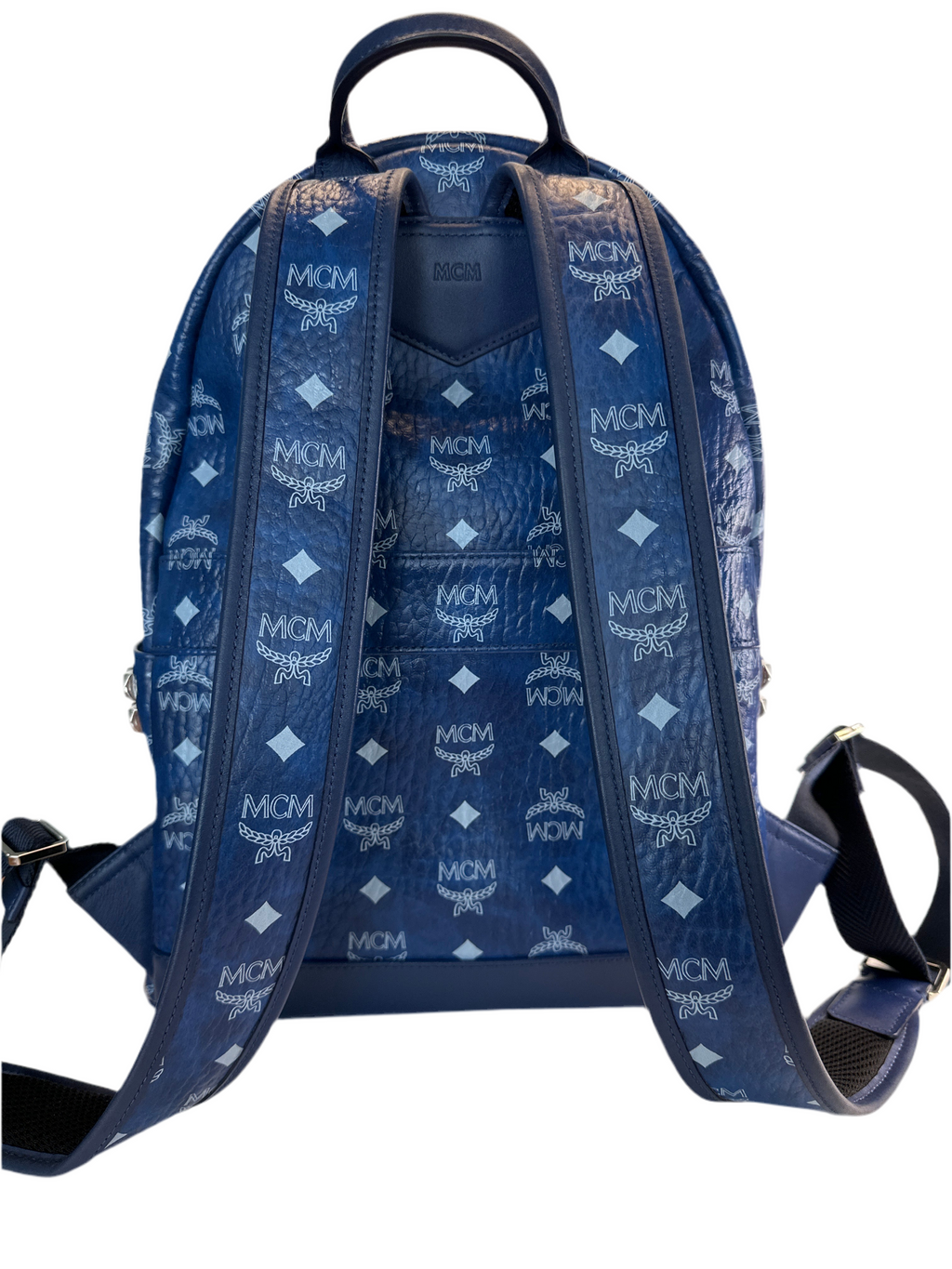 MCM Stark Side Studs Backpack In Visetos