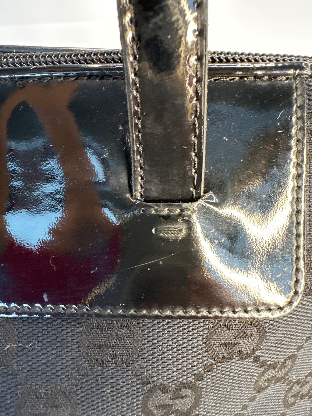 GUCCI GG monogram canvas purse