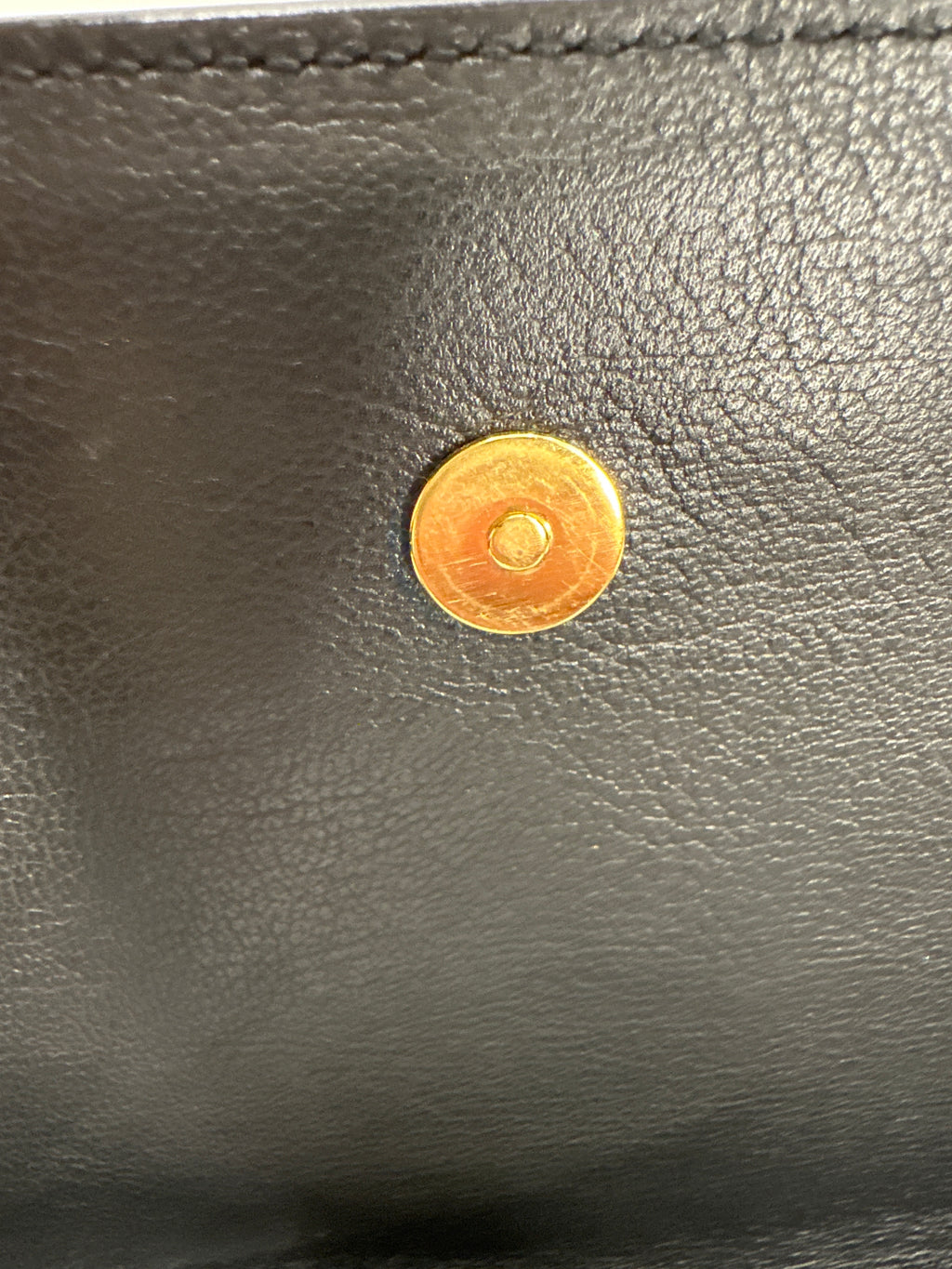 Saint Laurent Womens Monogram Leather Belle De Jour Clutch Handbag Black