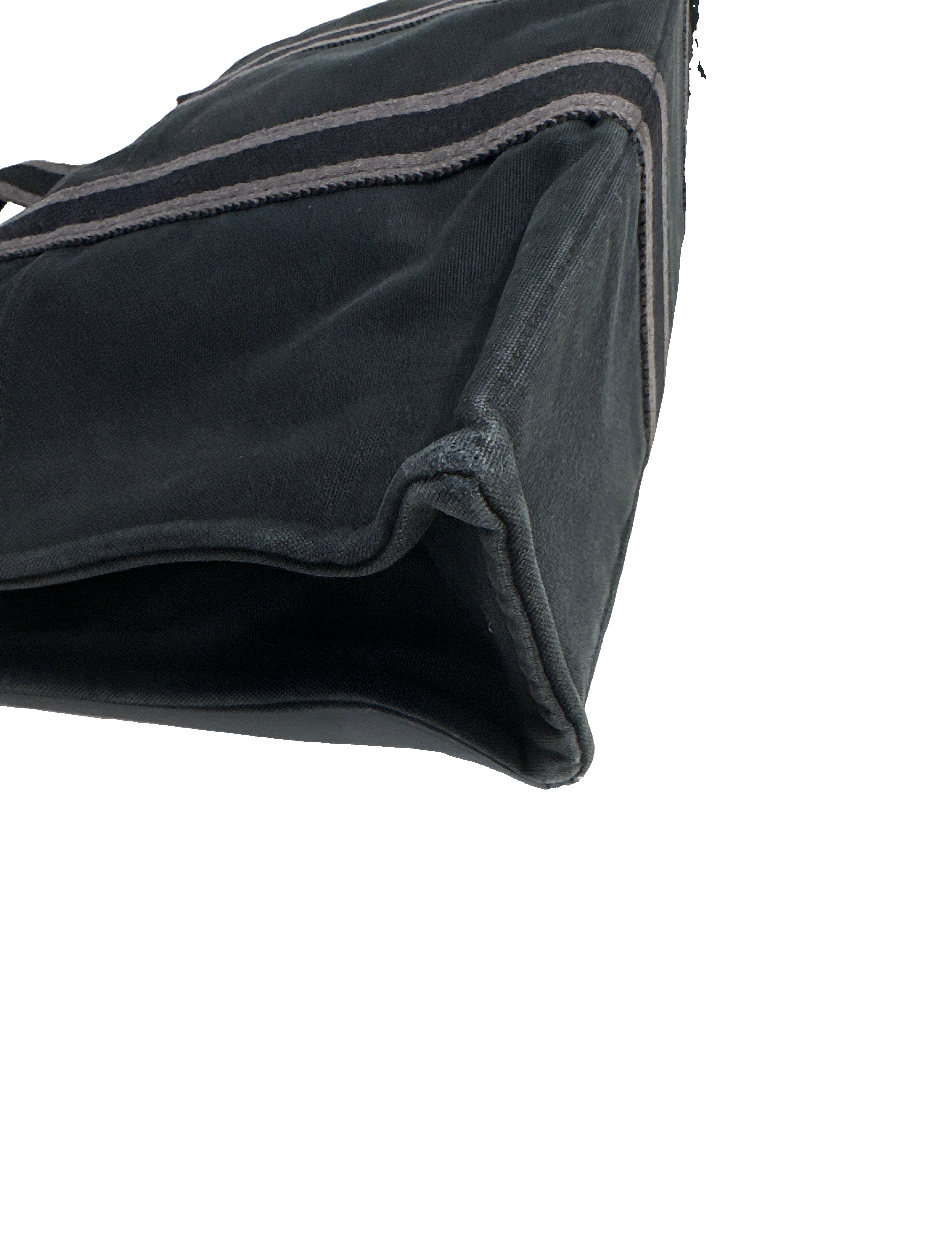HERMES Canvas Black & Gray Tote