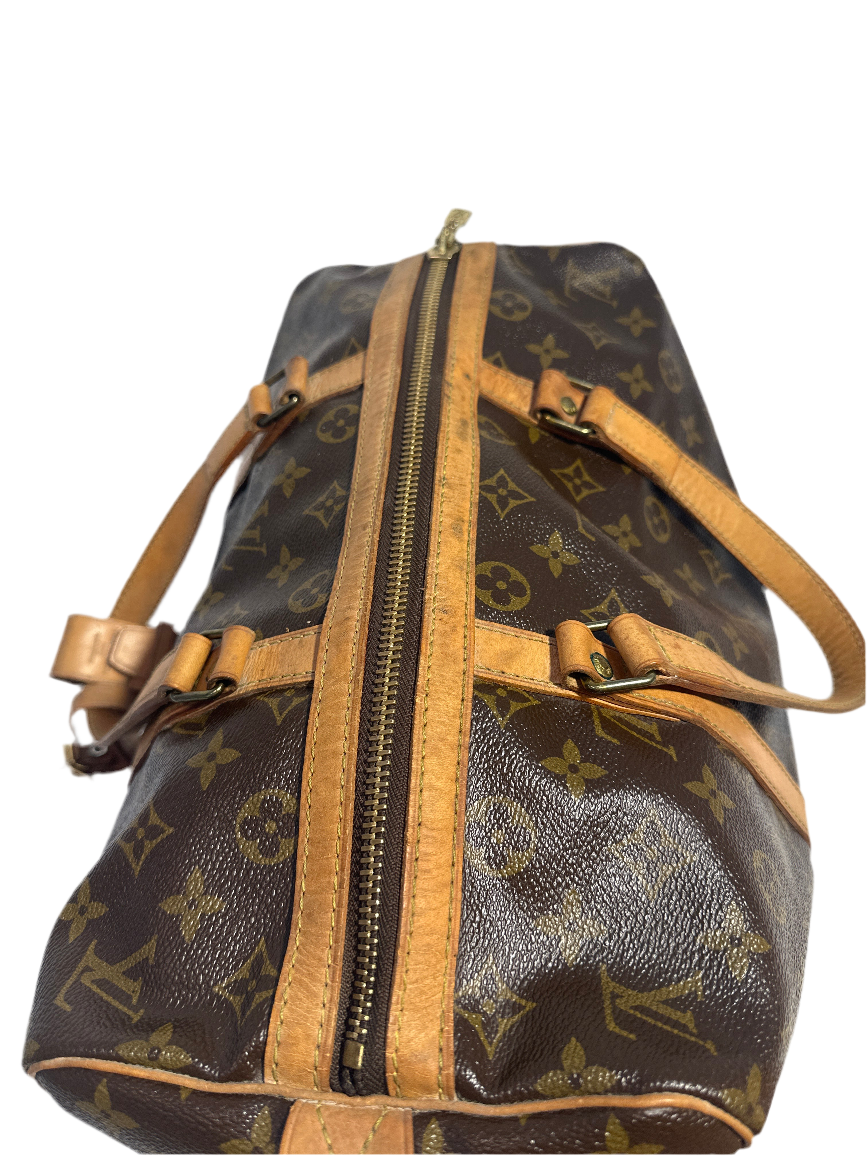 Vintage Louis Vuitton Monogram Sac Souple 35 Travel Bag
