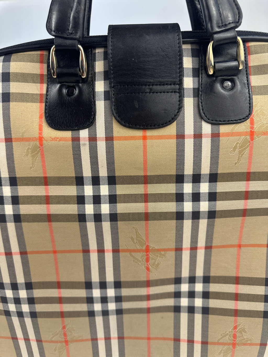 Burberry Nova Check Canvas Garment Bag