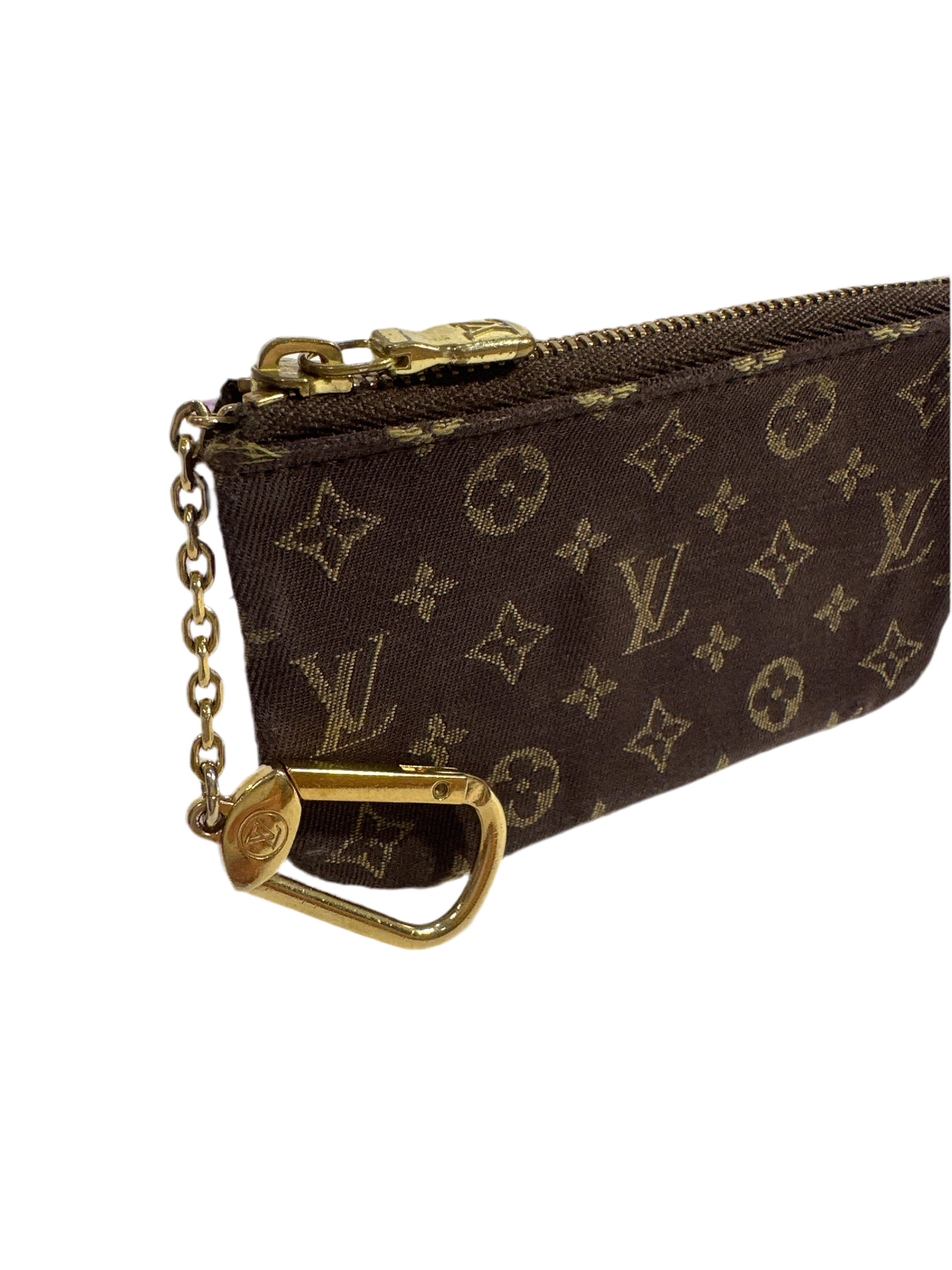 Louis Vuitton Vintage Mini Lin Monogram Key Cles Chain Pouch