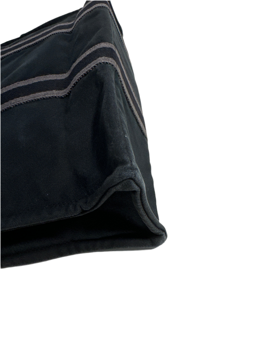 HERMES Canvas Black & Gray Tote