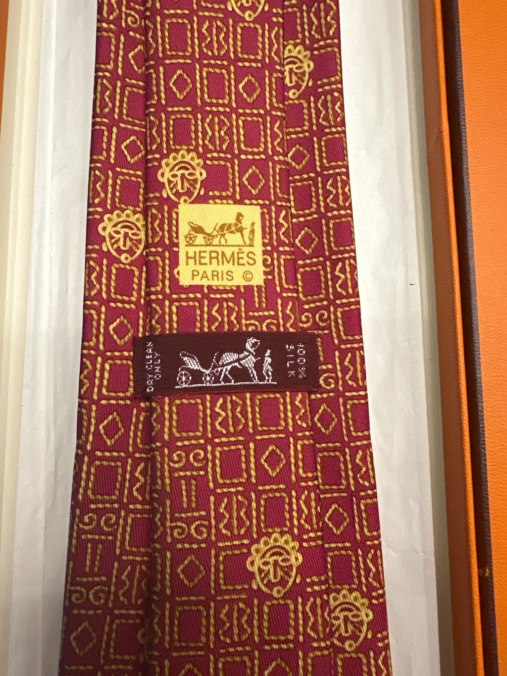Hermès Tie 100% Silk