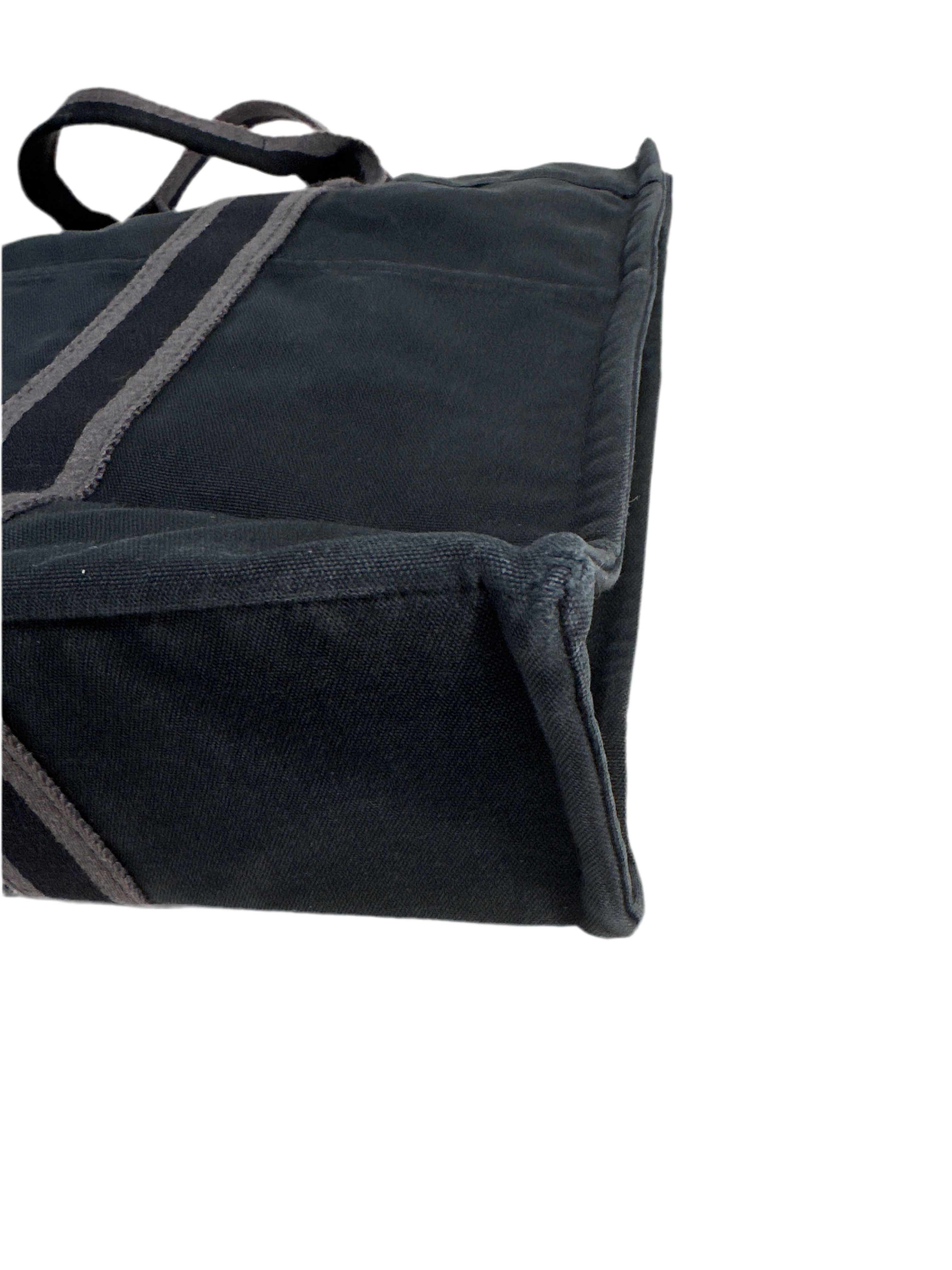 HERMES Canvas Black & Gray Tote