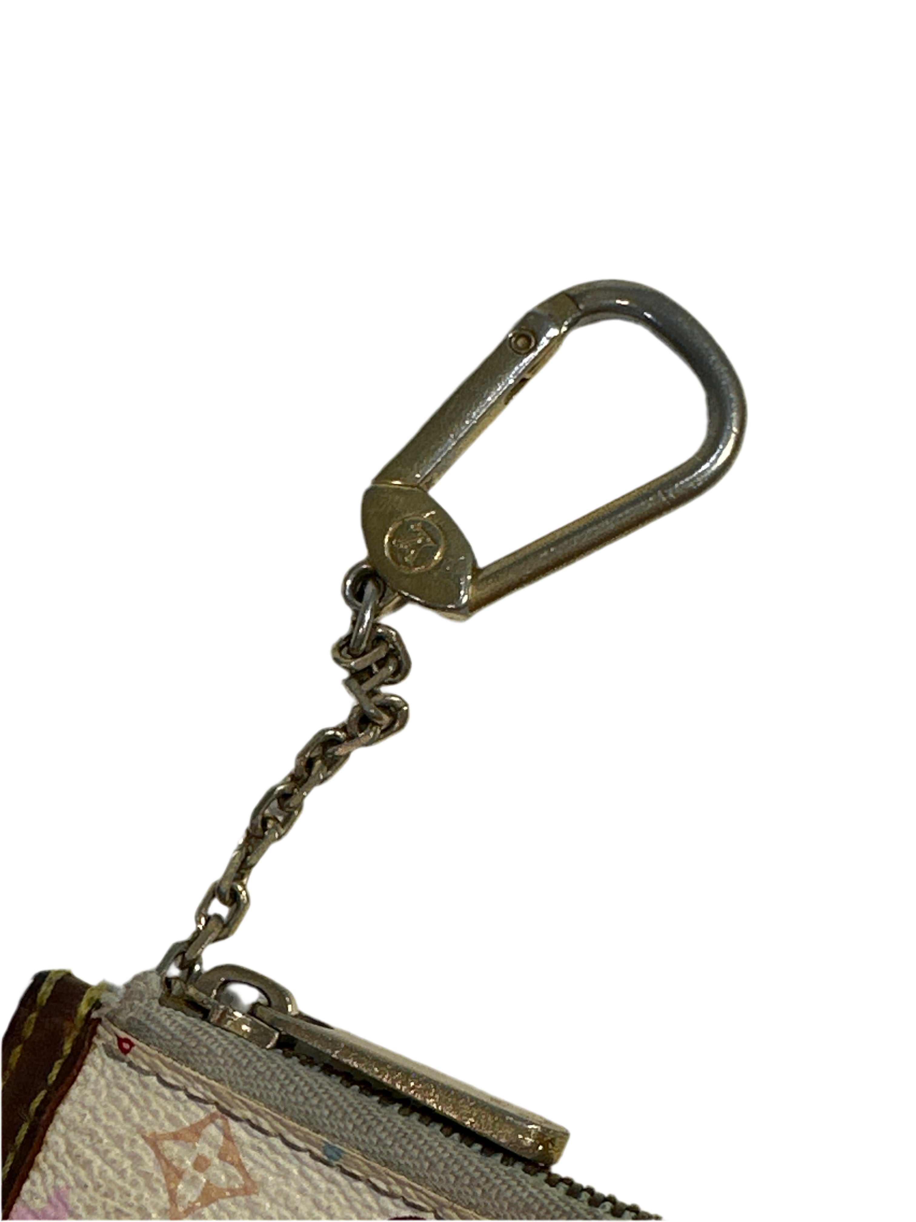 Vintage LOUIS VUITTON Limited Edition Monogram Multicolor pochette Cles/pouch