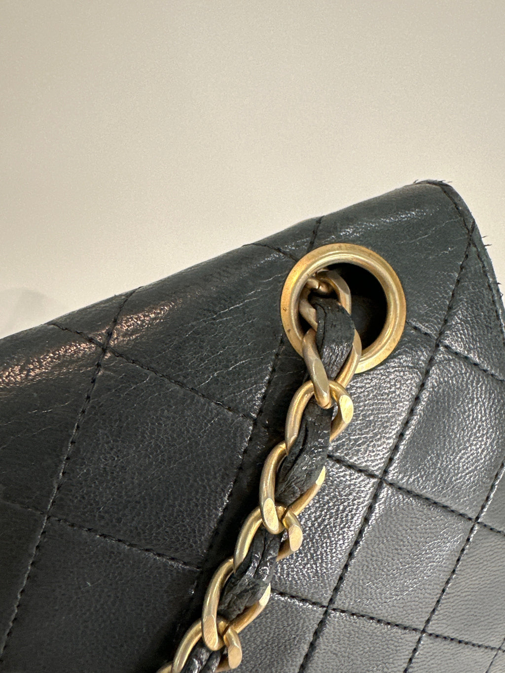 Vintage Chanel Classic Double Flap Bag Medium 1989-1991 with COA