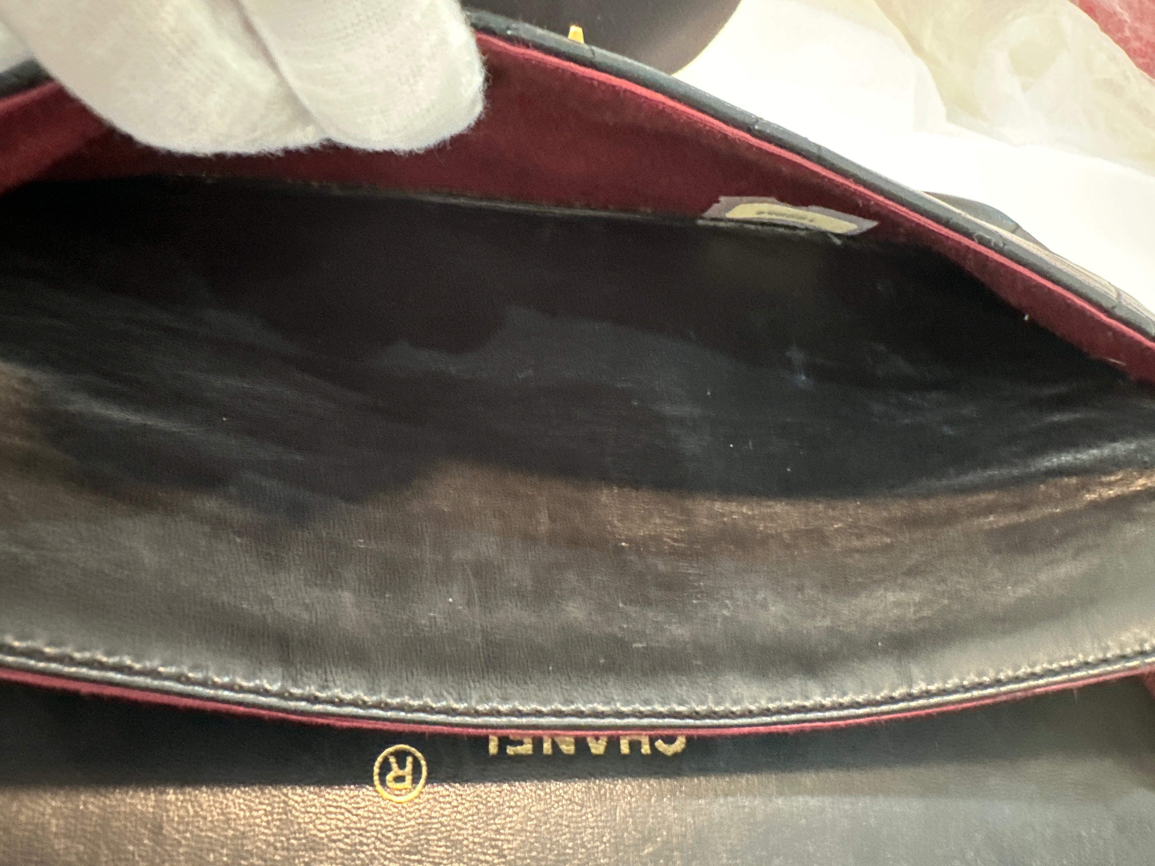 Vintage Chanel Classic Double Flap Bag Medium 1989-1991 with COA