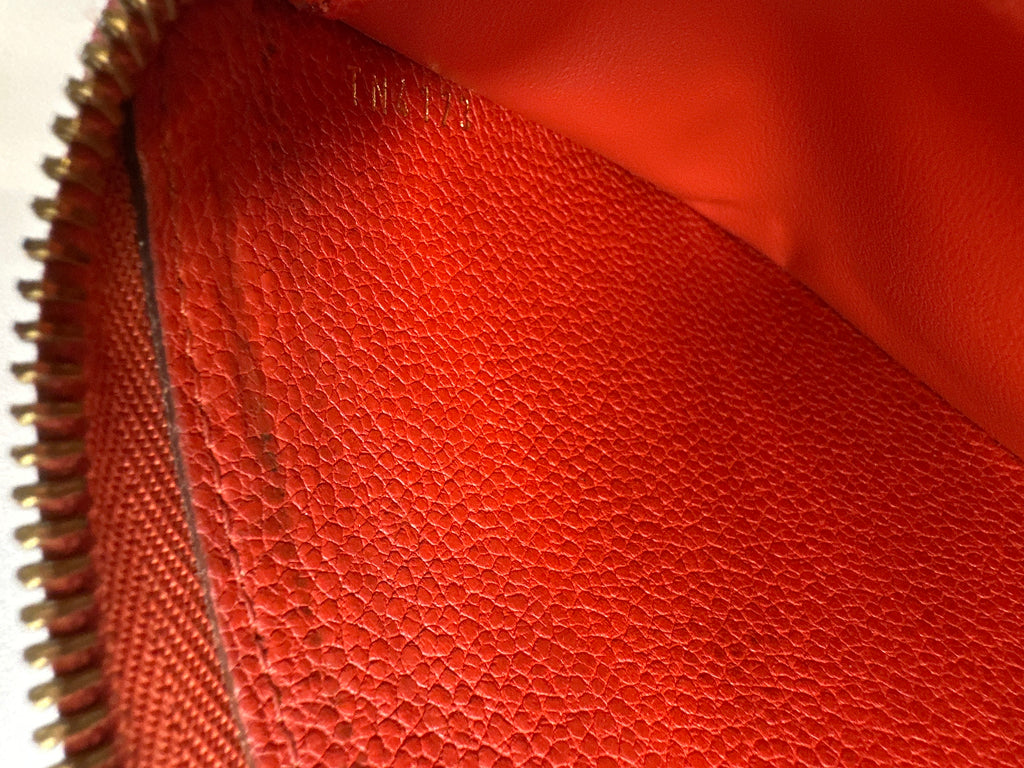 LOUIS VUITTON Empreinte Zippy Wallet Red