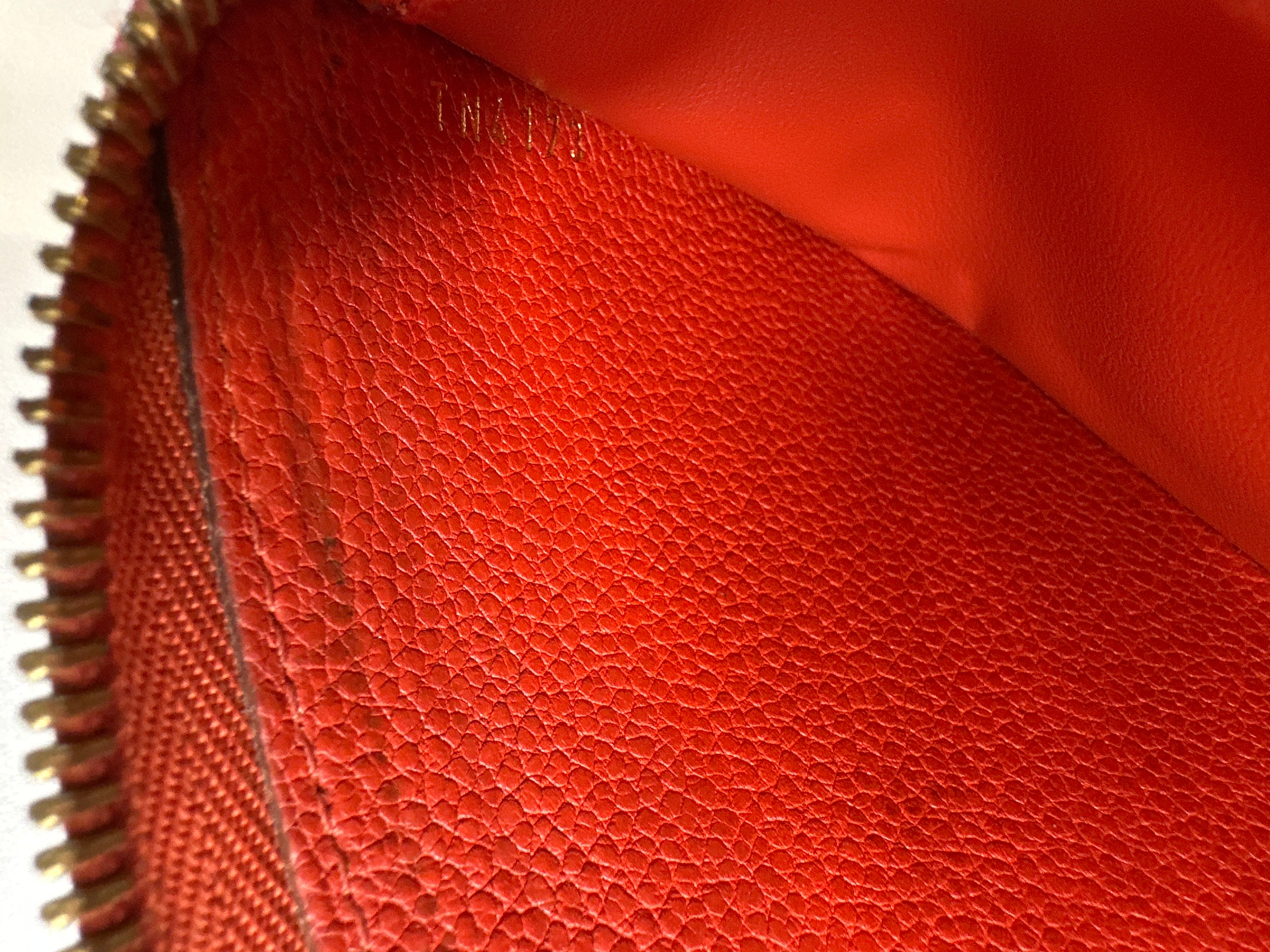 LOUIS VUITTON Empreinte Zippy Wallet Red