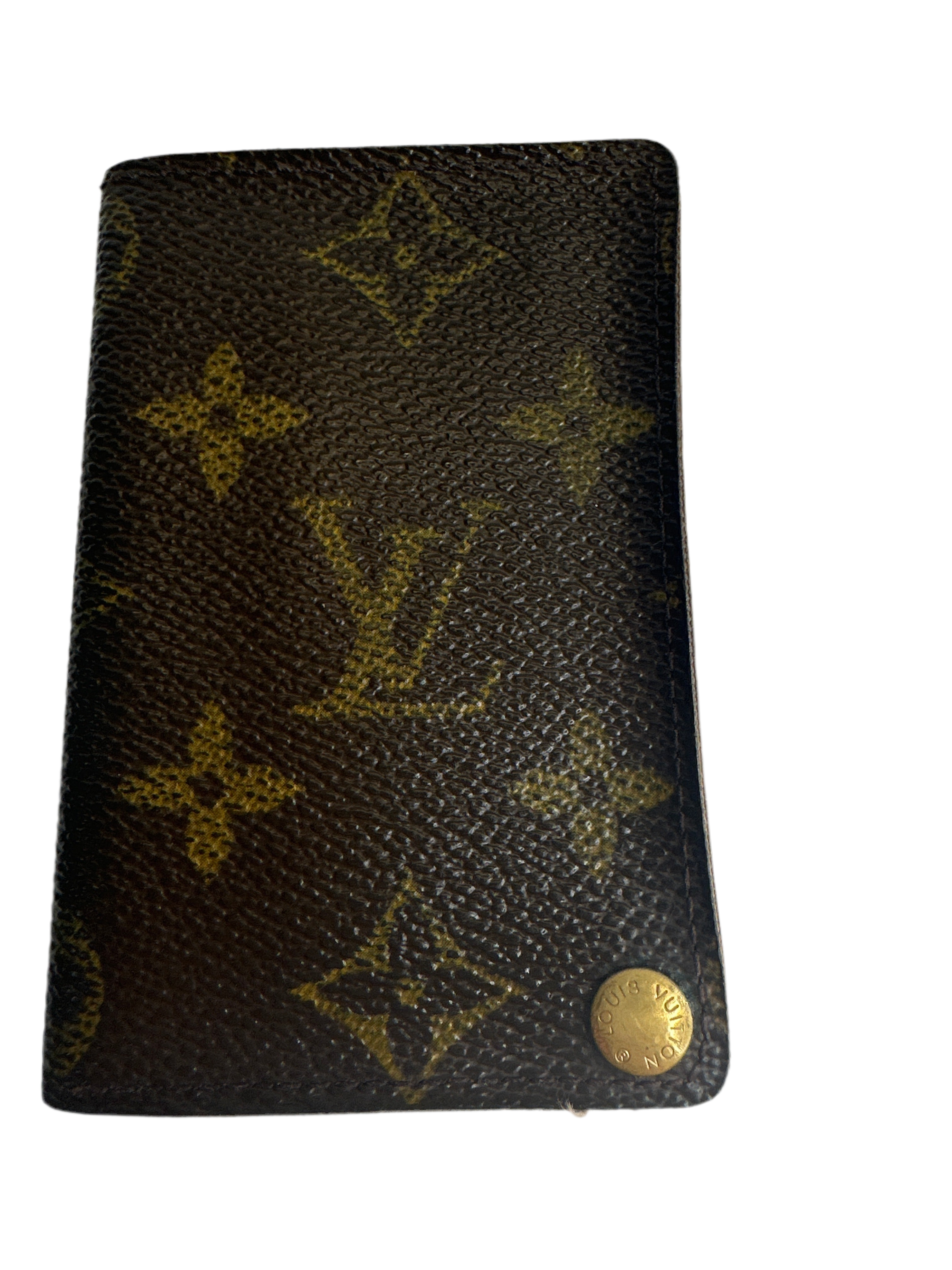 Vintage Louis Vuitton Porte Cartes Credit Pression Card Hold Case Monogram