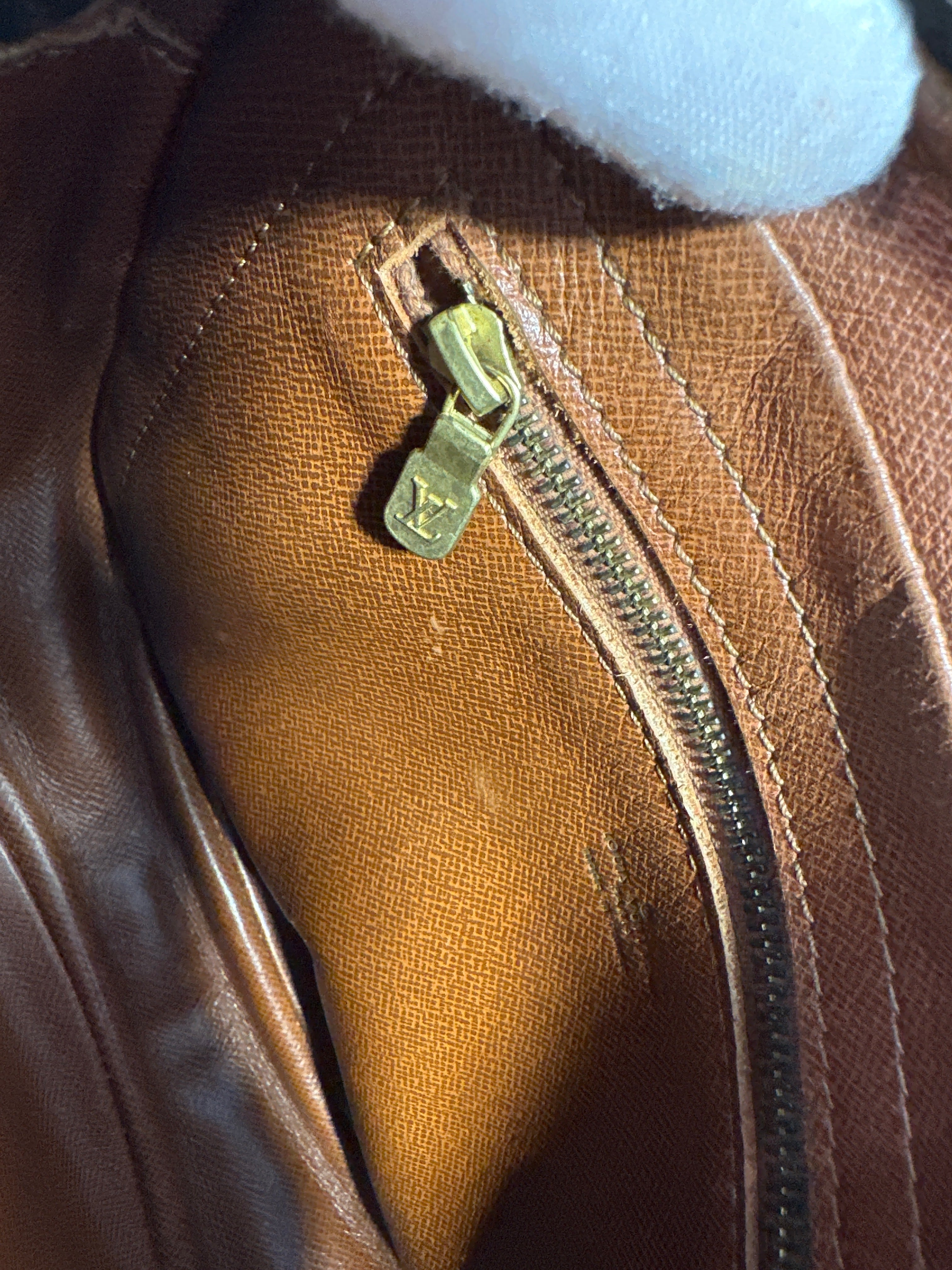 Vintage Louis Vuitton Monogram Jeune Fille Shoulder Bag Brown