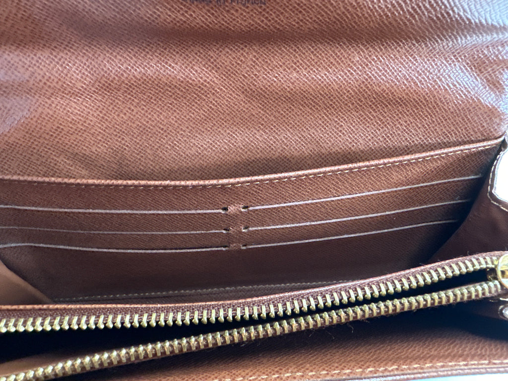 Louis Vuitton Portefeuille Sarah Monogram Etoile Long Wallet Brown