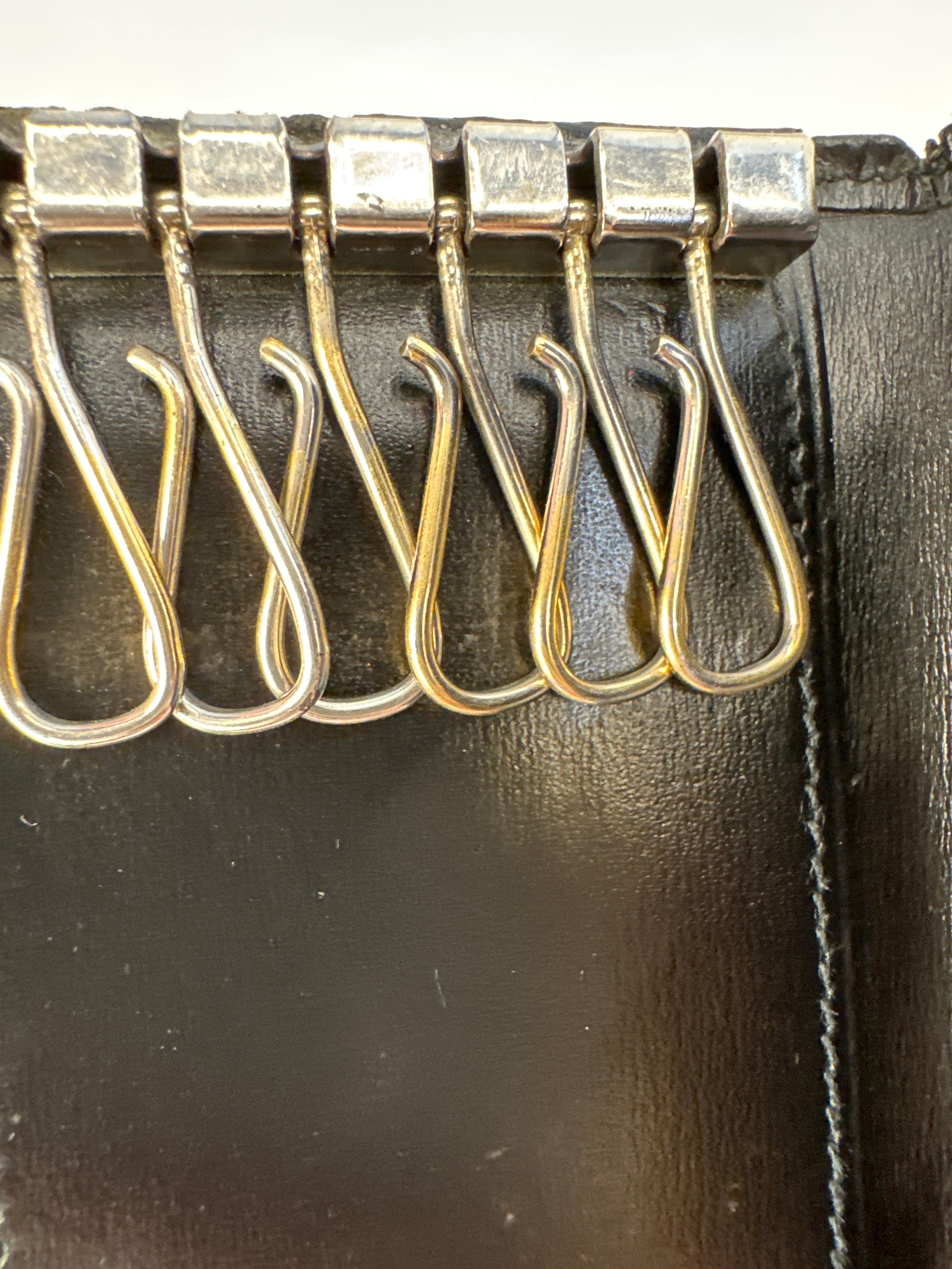 Vintage Cartier Paris Black Pasha Leather 6-Key Case Wallet (Small)