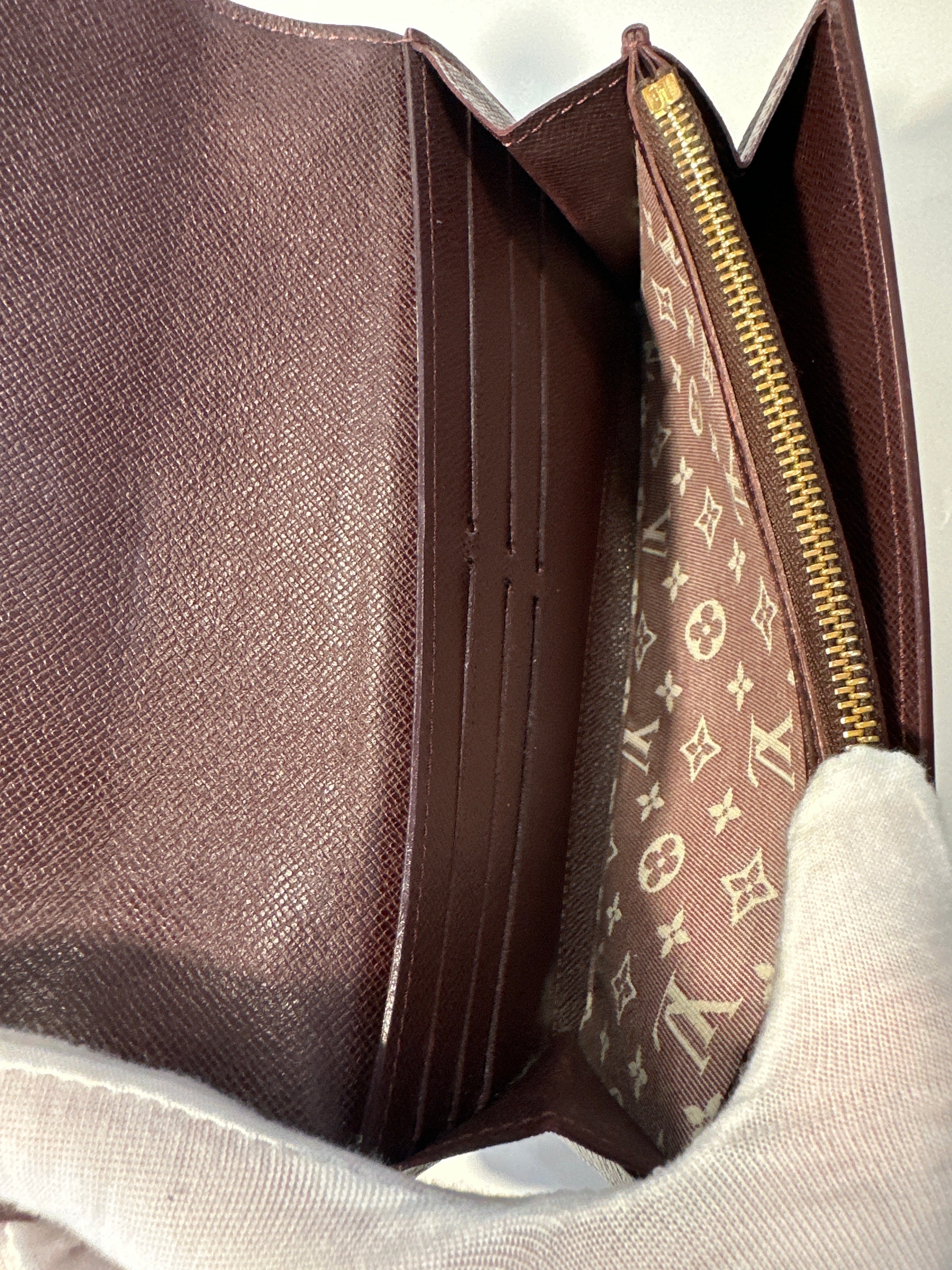 Vintage Louis Vuitton Long Wallet Monogram Idylle Portefeuille Sarah  Brown 2012 with Box and COA
