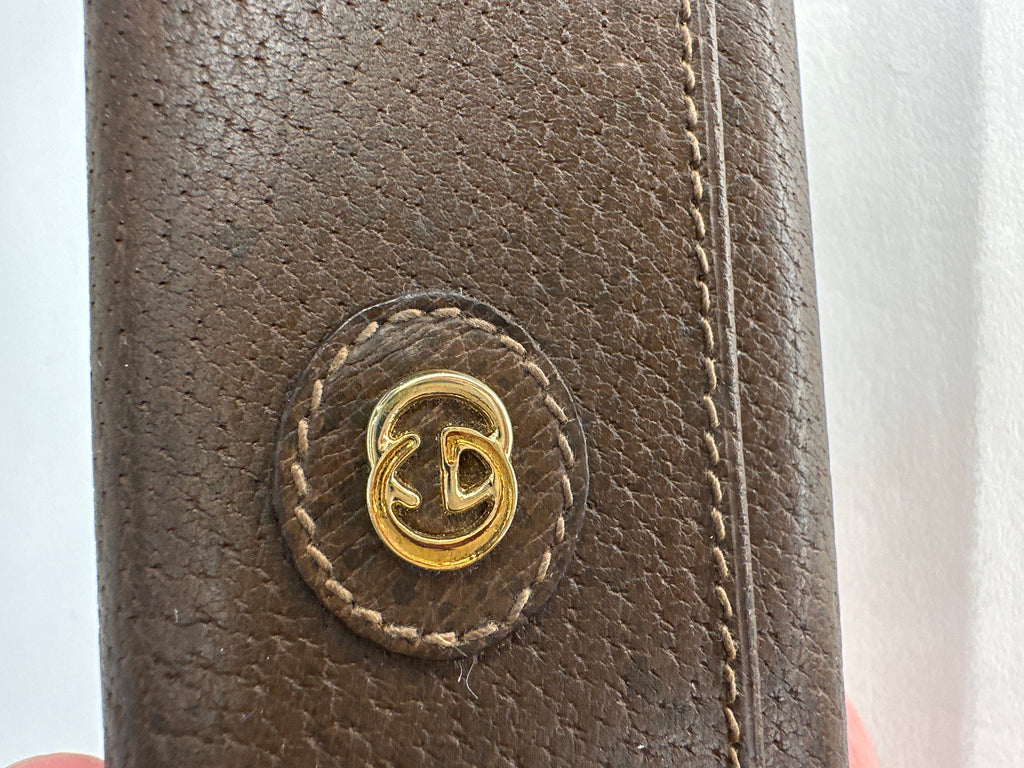 Vintage GUCCI Old Gucci 4 Key Case Compact Size 80s Pigskin Solid