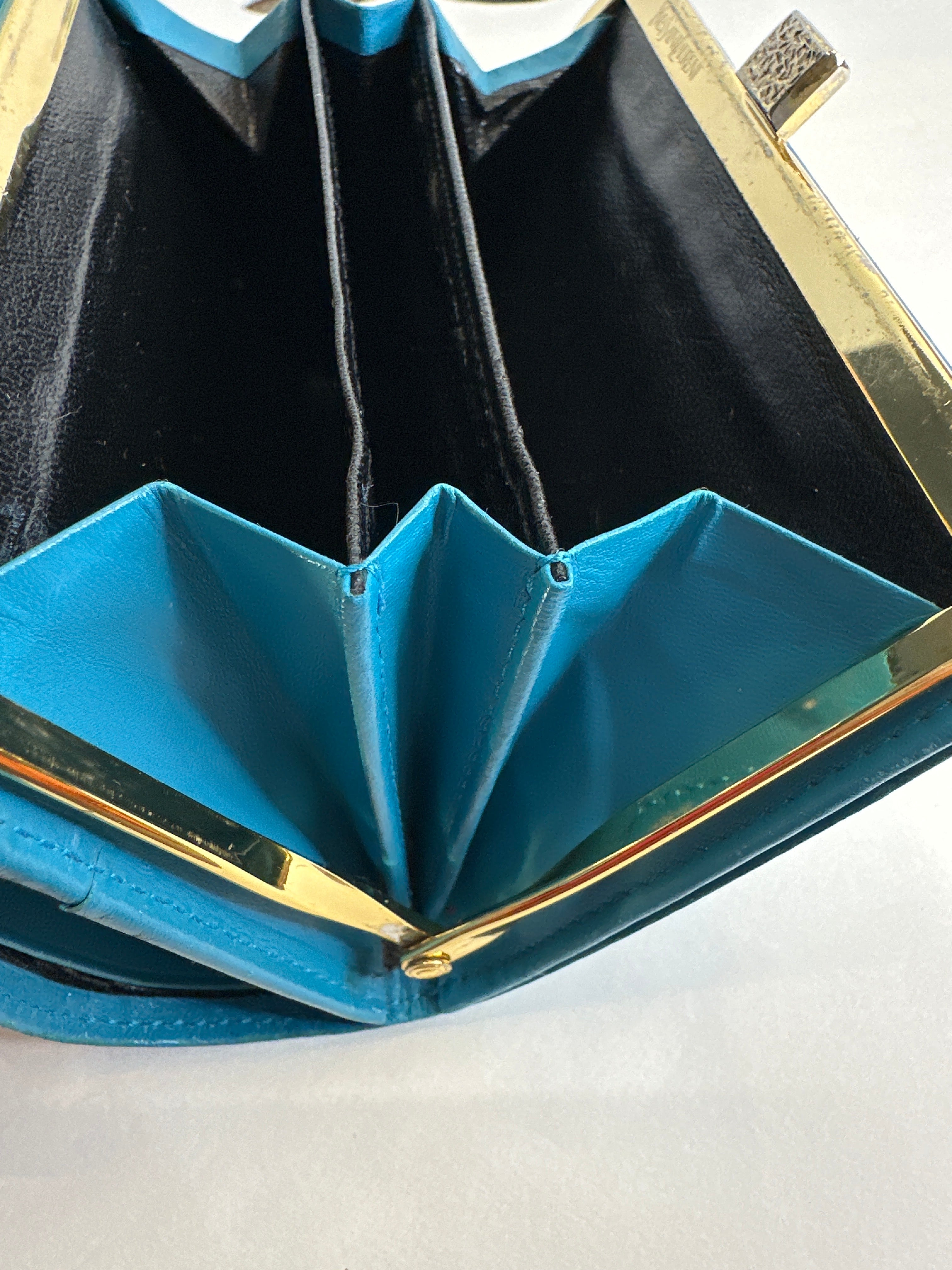 Vintage YSL Compact Kiss Lock Wallet