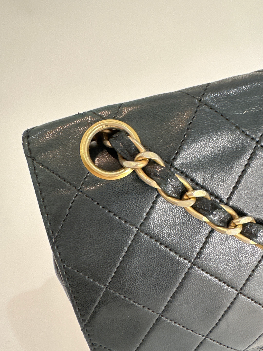 Vintage Chanel Classic Double Flap Bag Medium 1989-1991 with COA