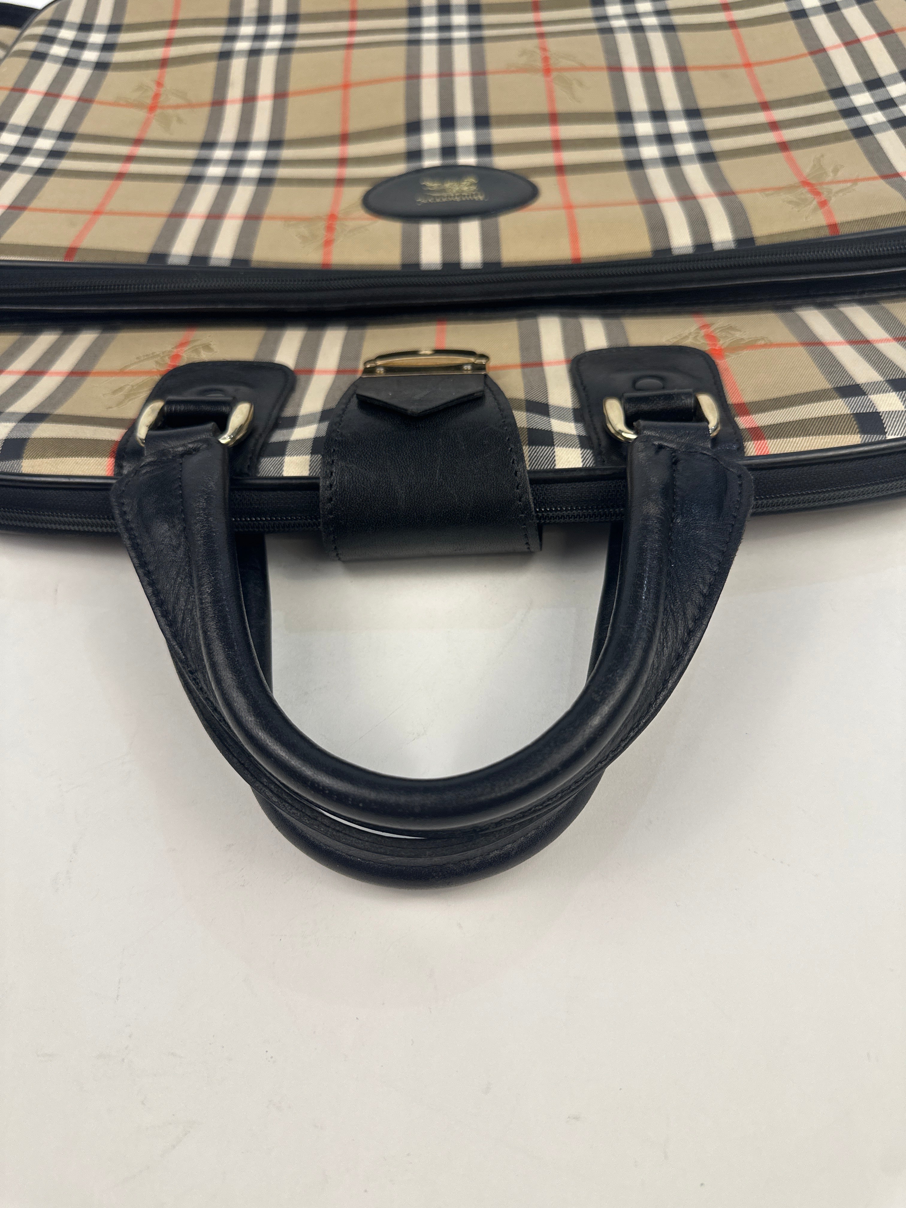 Burberry Nova Check Canvas Garment Bag