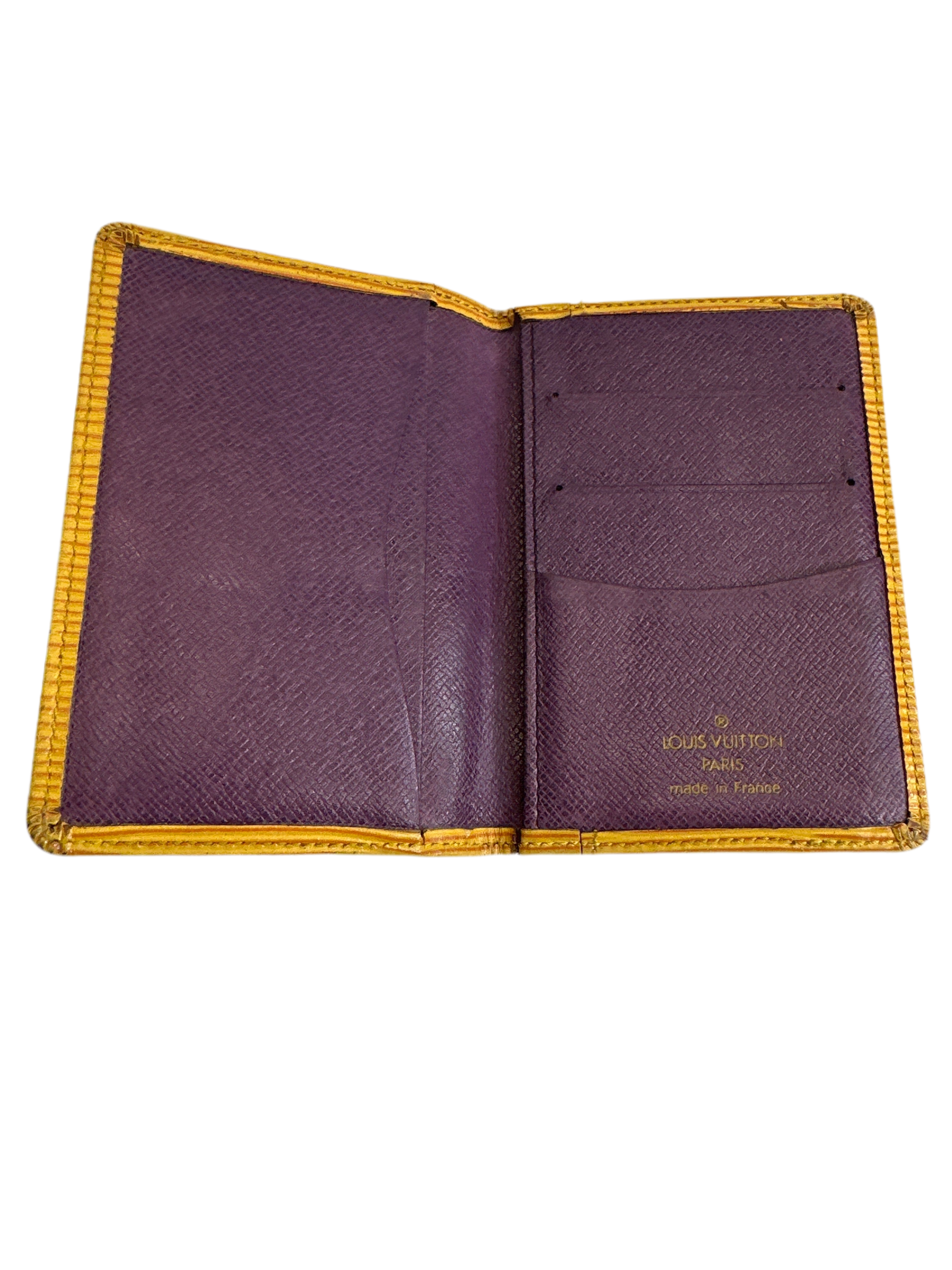 Vintage Louis Vuitton Yellow Pocket Organizer