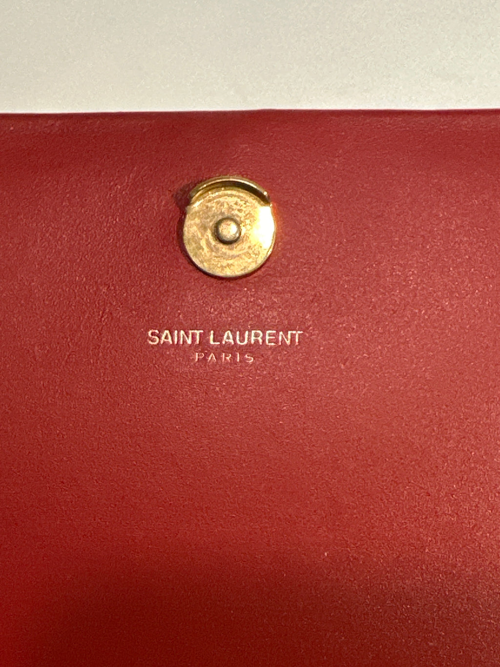 Saint Laurent Shoulder Red Kate Tassel Bag