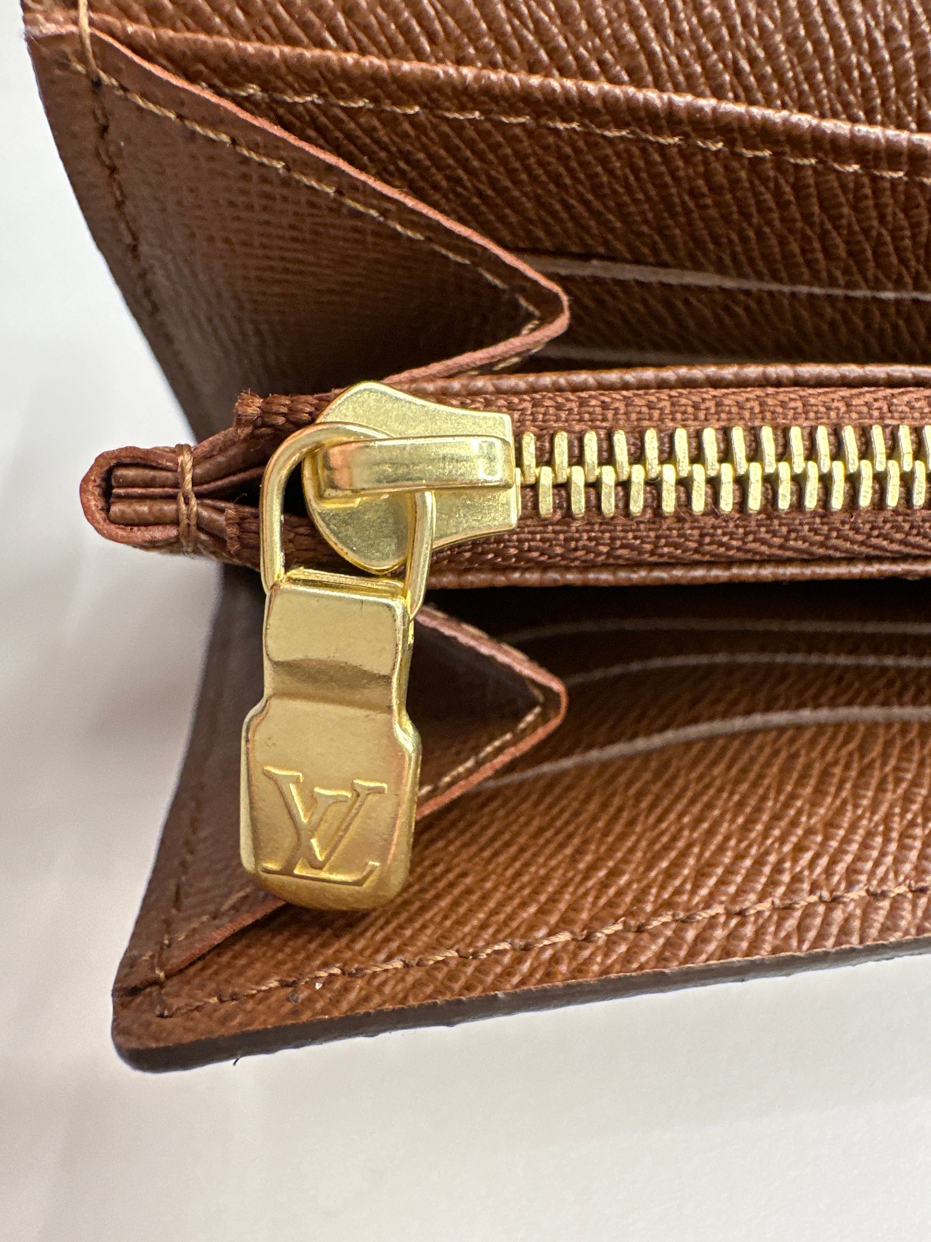 Louis Vuitton Monogram Coated Canvas Continental Sarah Wallet Brown
