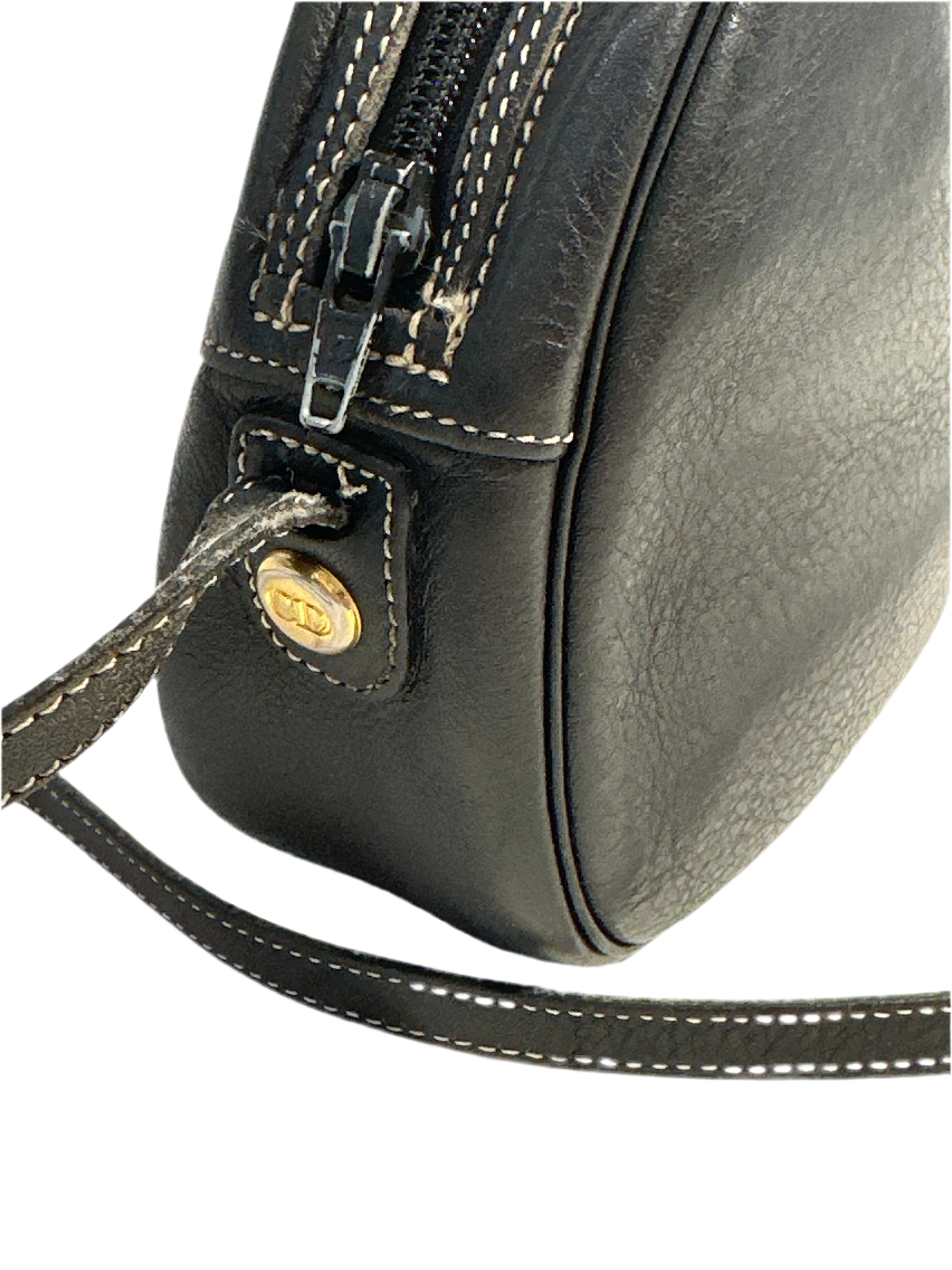 Vintage Christian Dior Leather Shoulder & Crossbody Bag