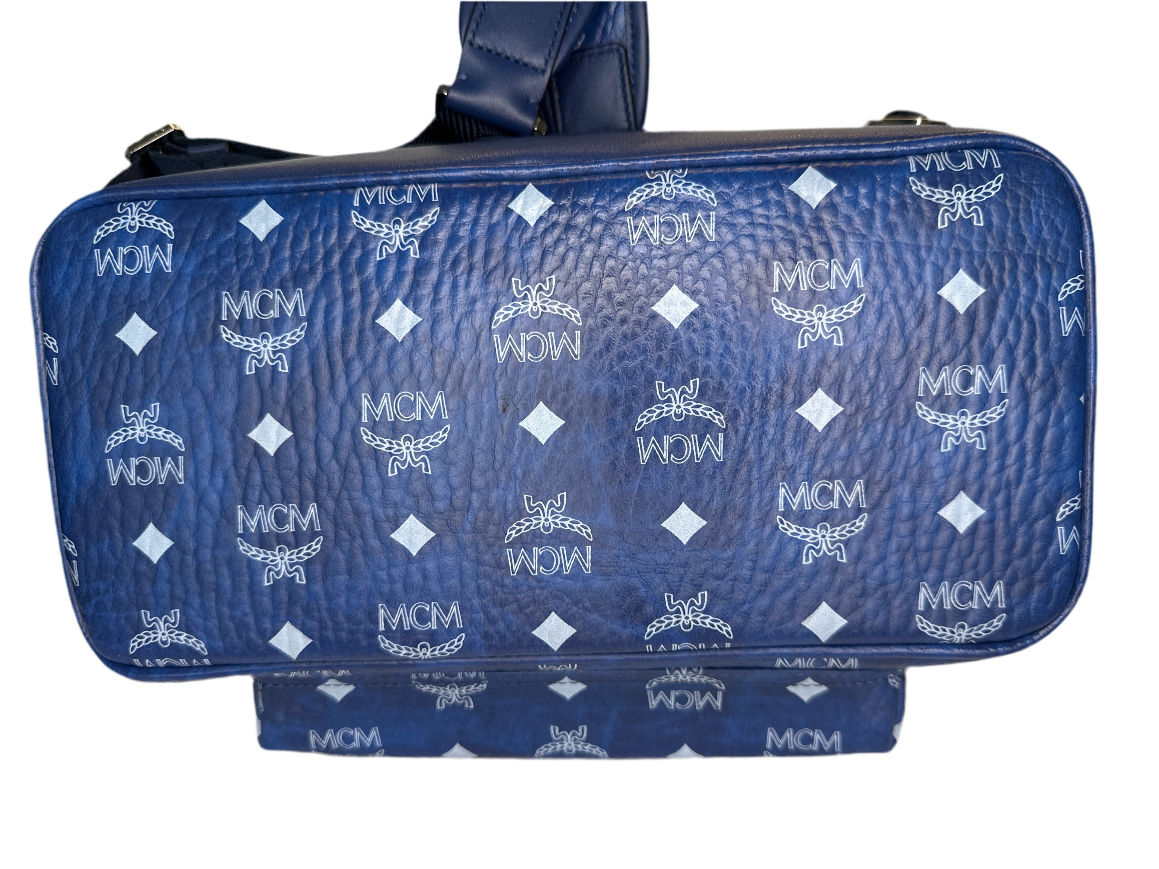 MCM Stark Side Studs Backpack In Visetos