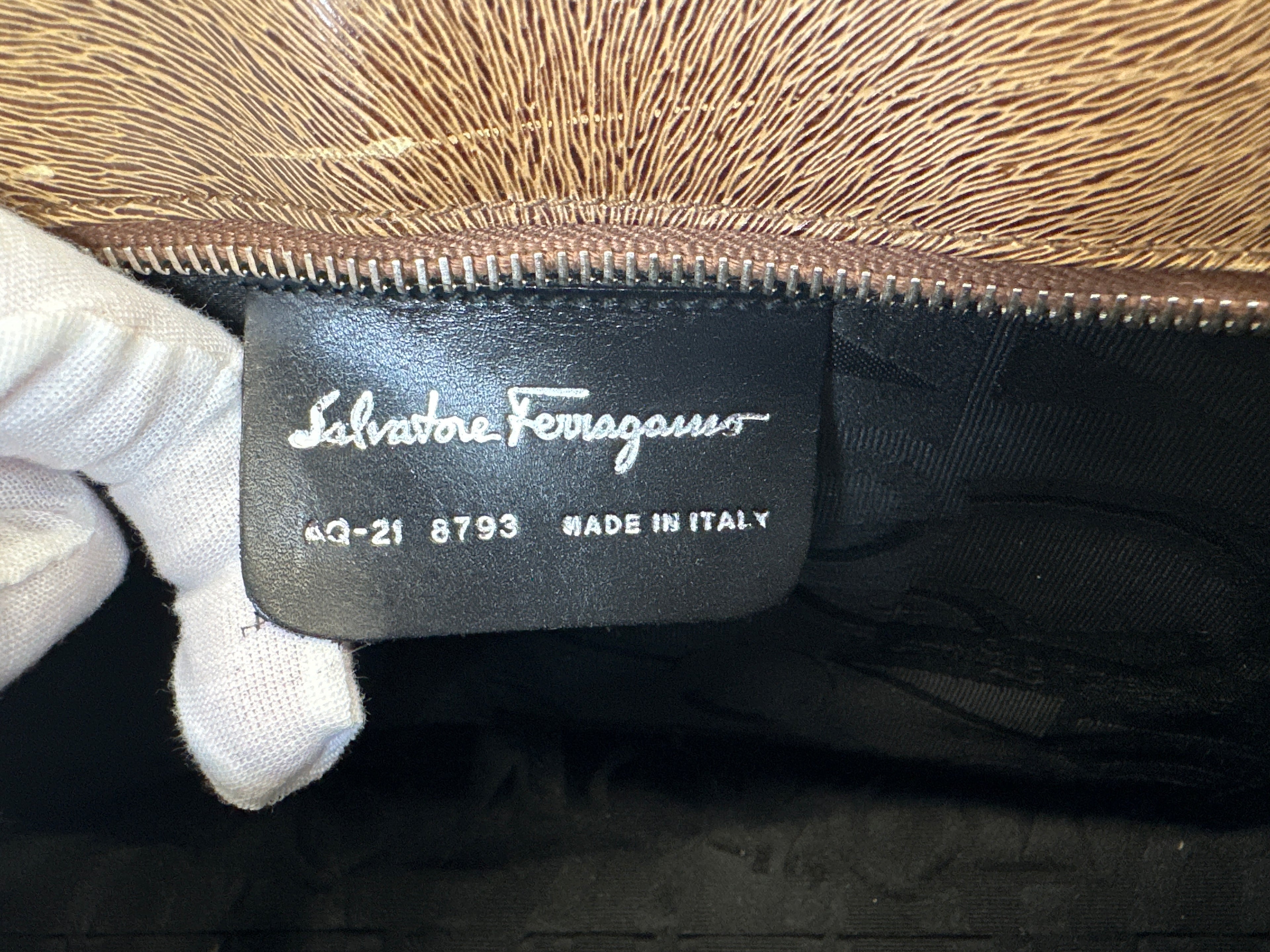 Salvatore Ferragamo Shoulder Bag Leather Brown