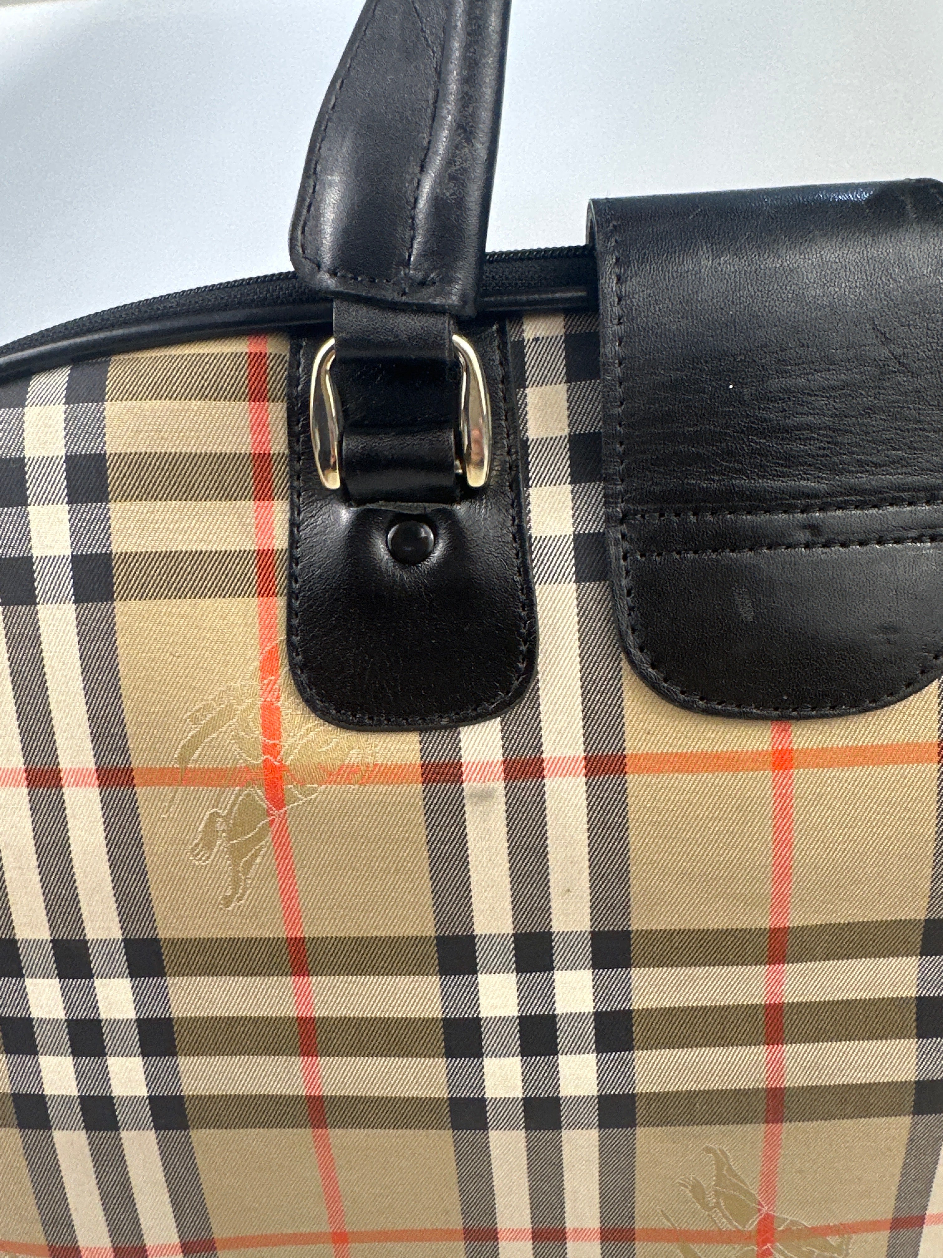 Burberry Nova Check Canvas Garment Bag