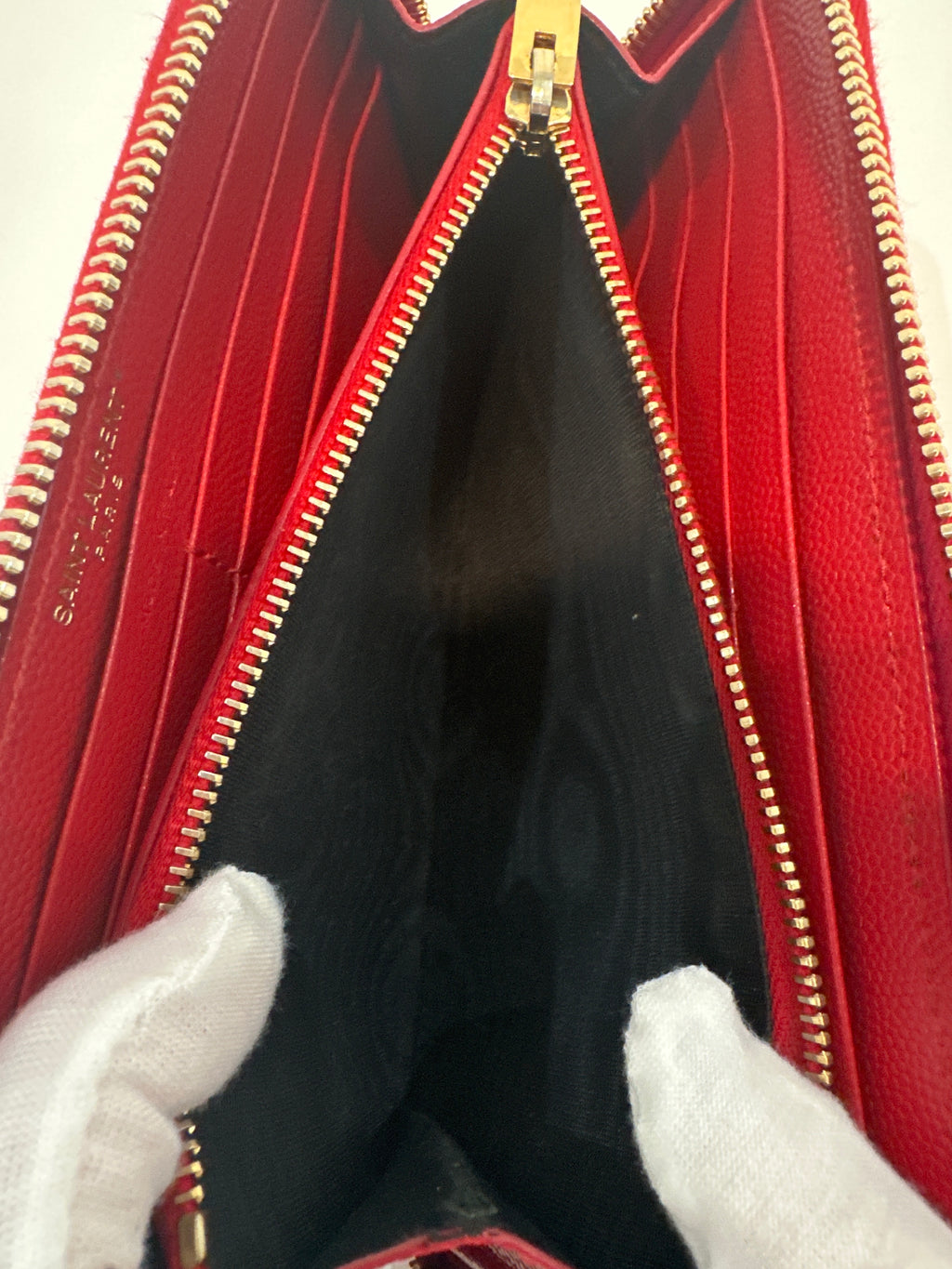 Saint Laurent Full Zip Wallet