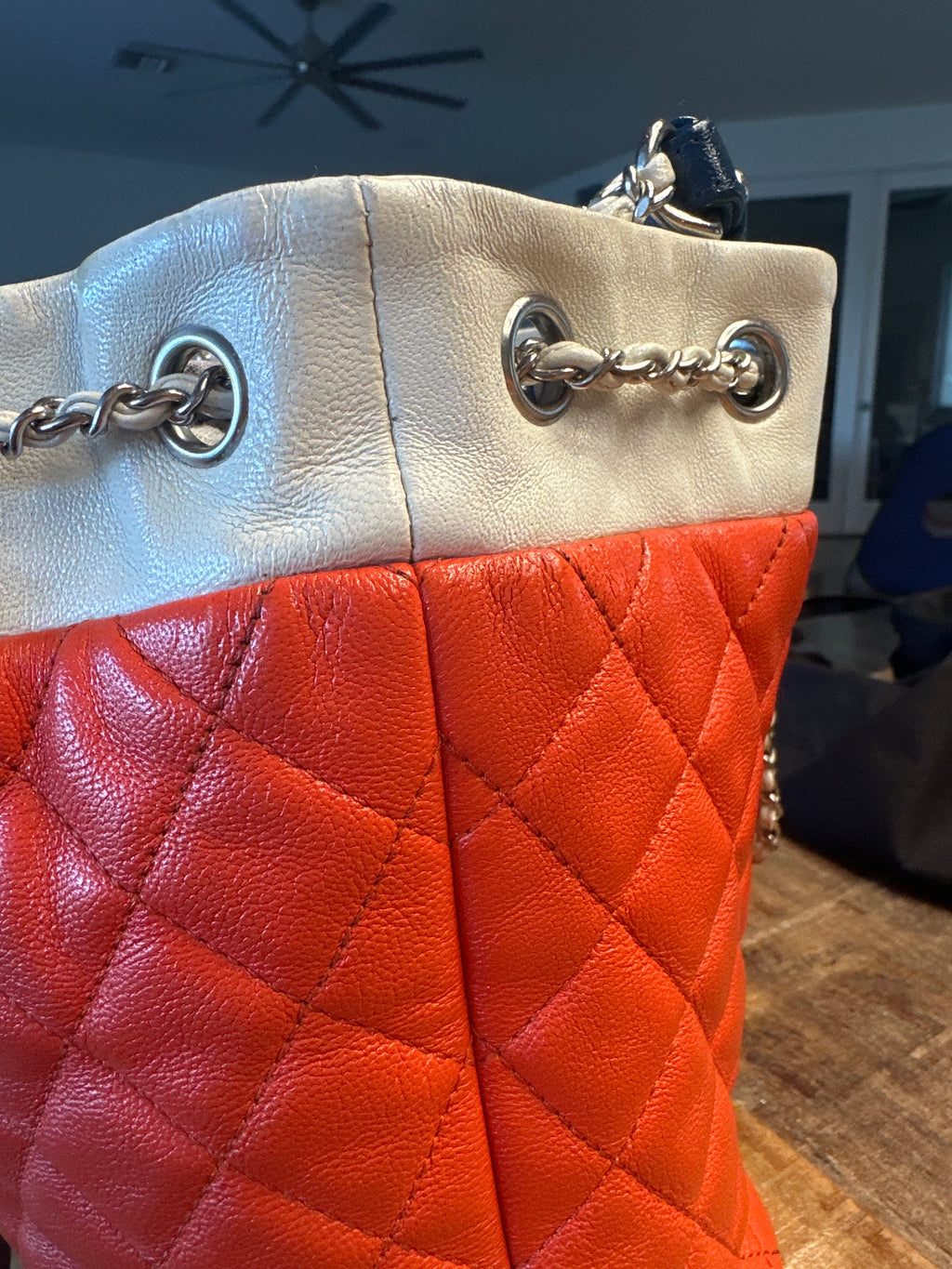 Chanel Cuba Color Chain Bucket Bag with COA