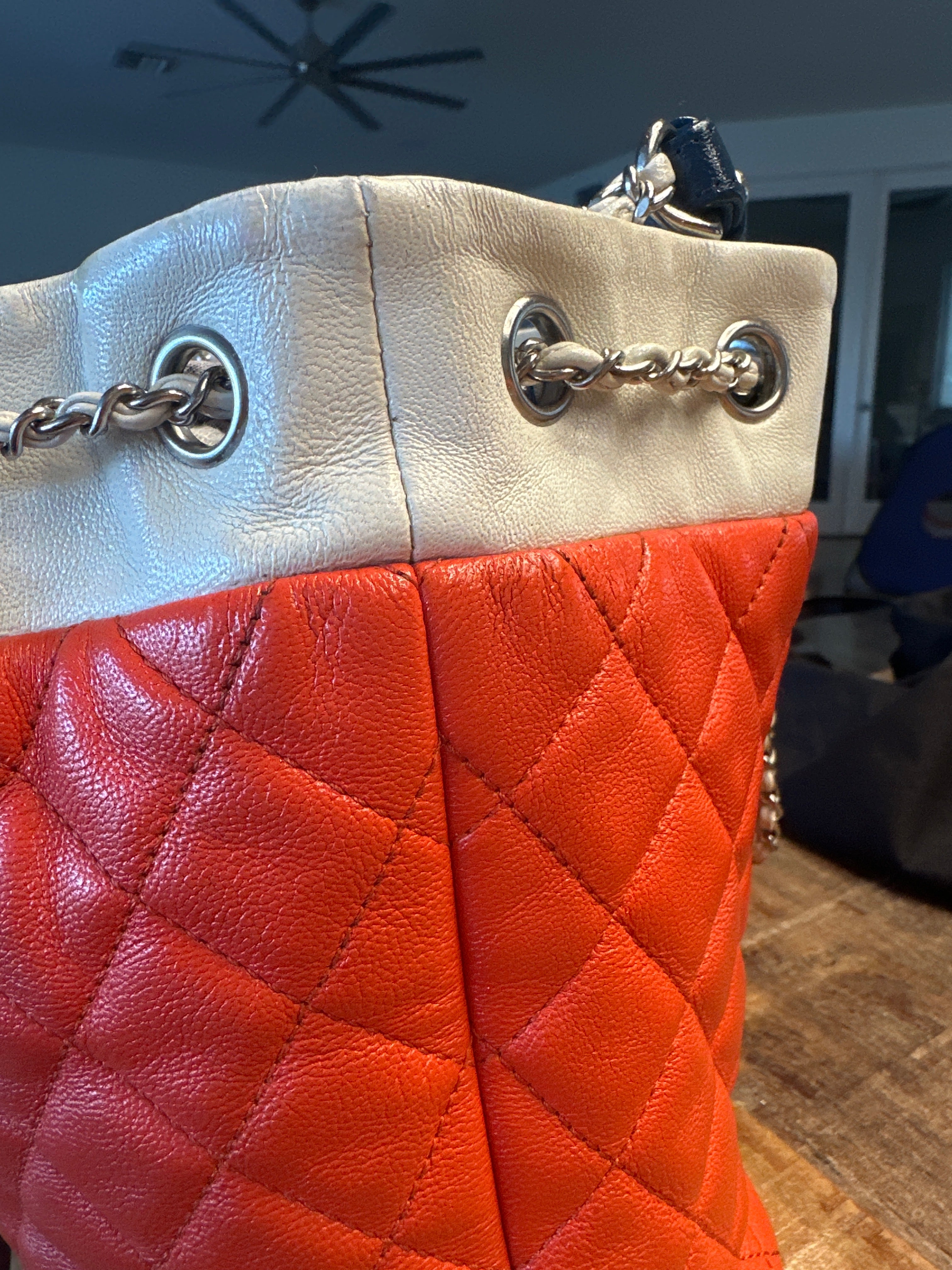 Chanel Cuba Color Chain Bucket Bag with COA