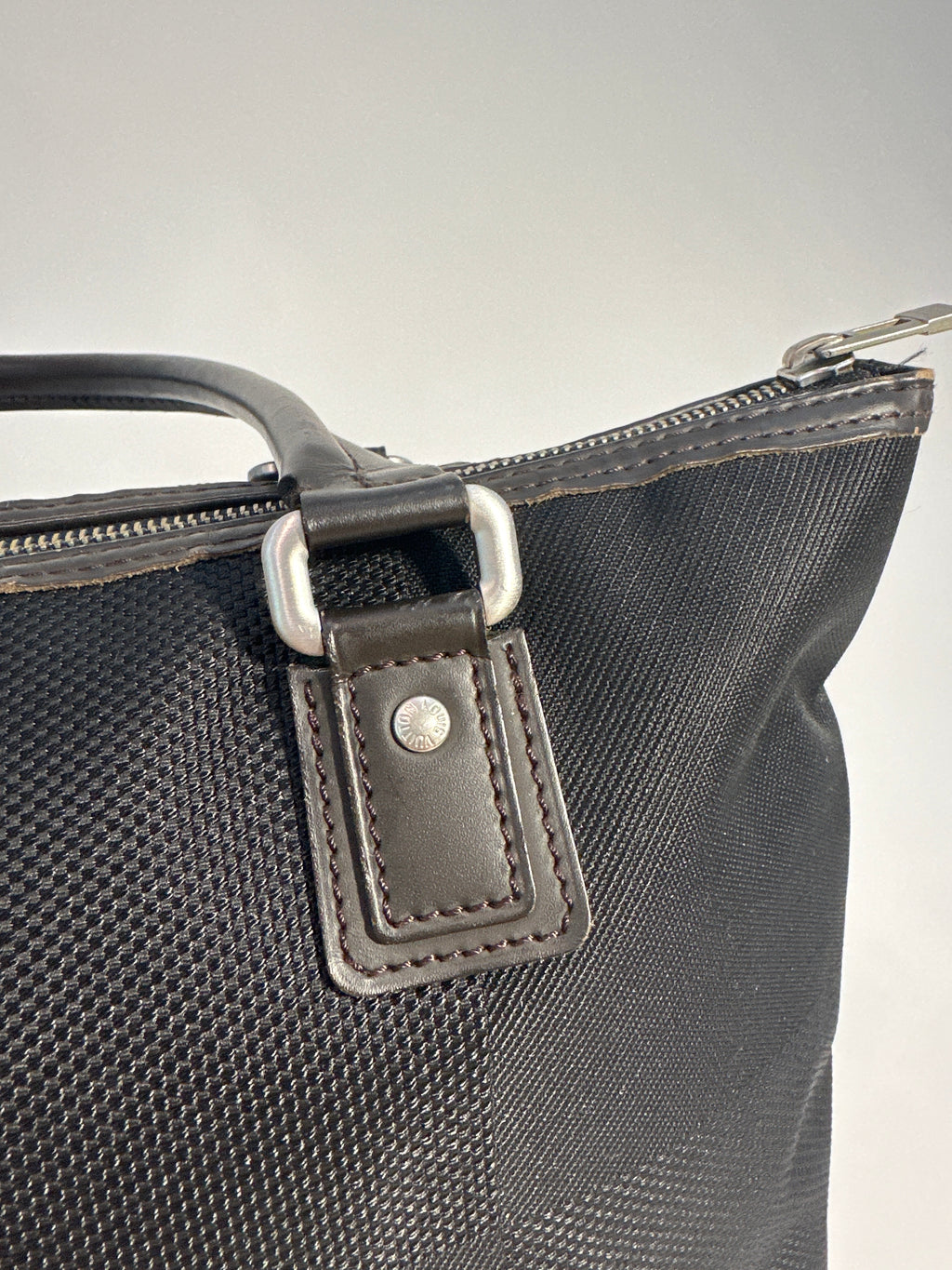 Louis Vuitton Cougar Damier Jean Tote Bag Black Brown with COA