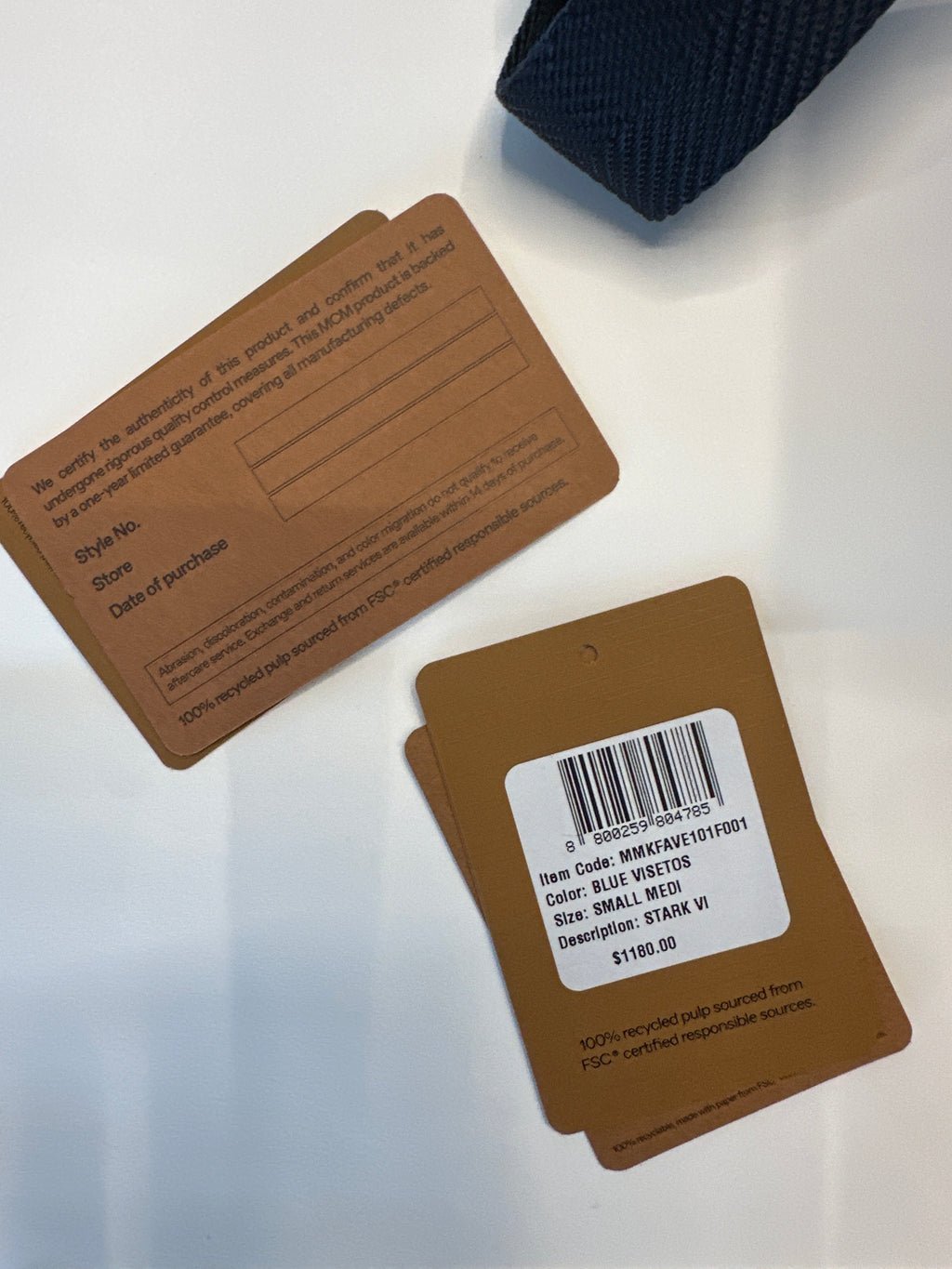 MCM Stark Side Studs Backpack In Visetos